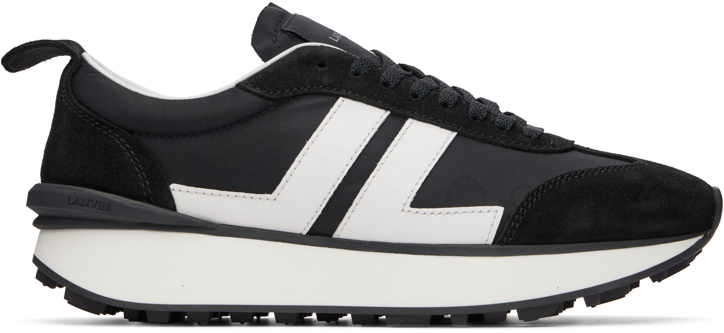 Lanvin Black Nylon Bumpr Sneakers