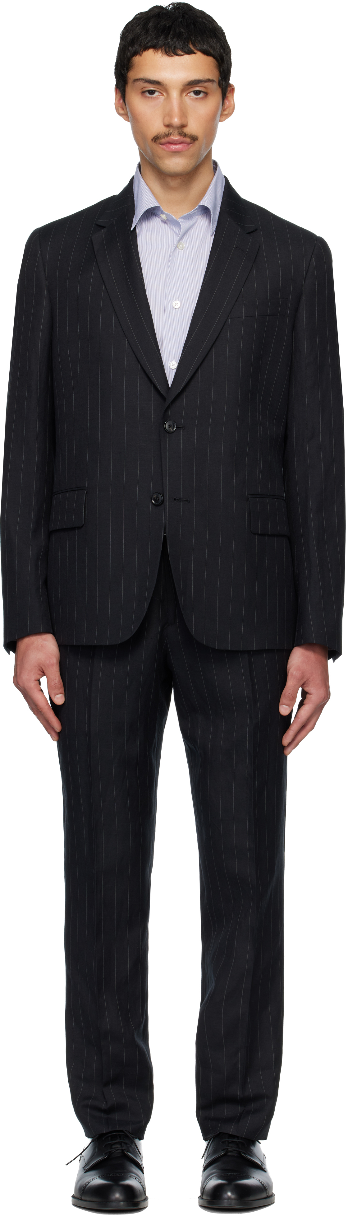 Paul Smith: Black Tailored Two-Button Suit | SSENSE Canada
