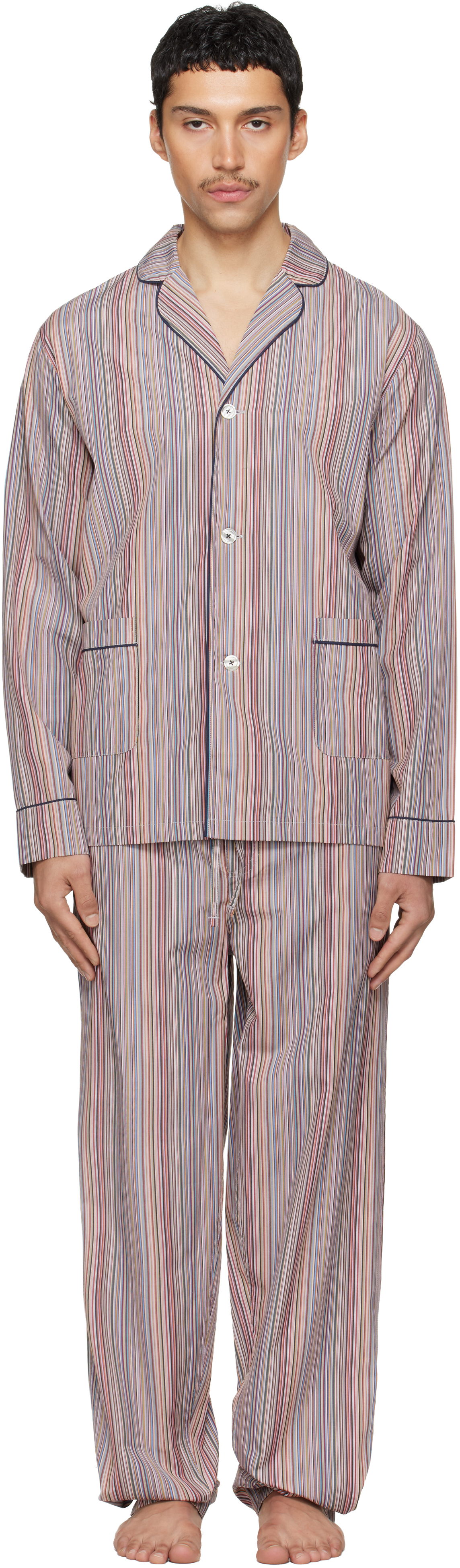Paul Smith Multicolor 'Signature Stripe' Cotton Pyjama Set