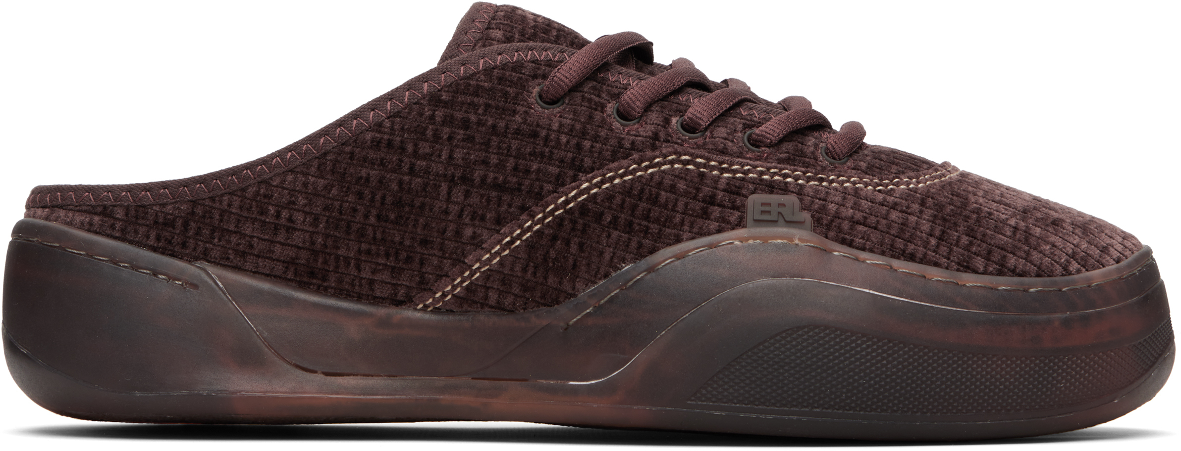 ERL Brown Corduroy Camino Sneakers