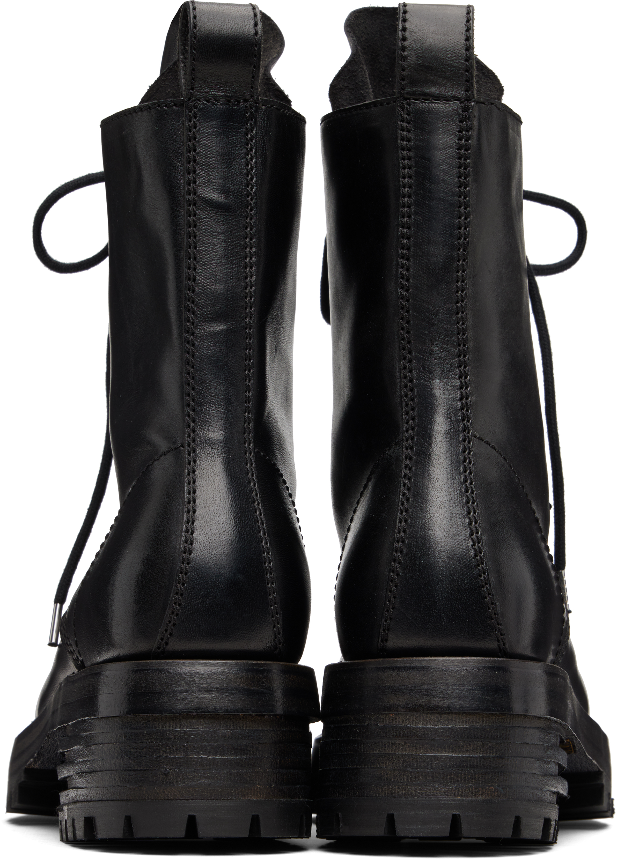 A Diciannoveventitre Black Zac Low Medium Boots In Black