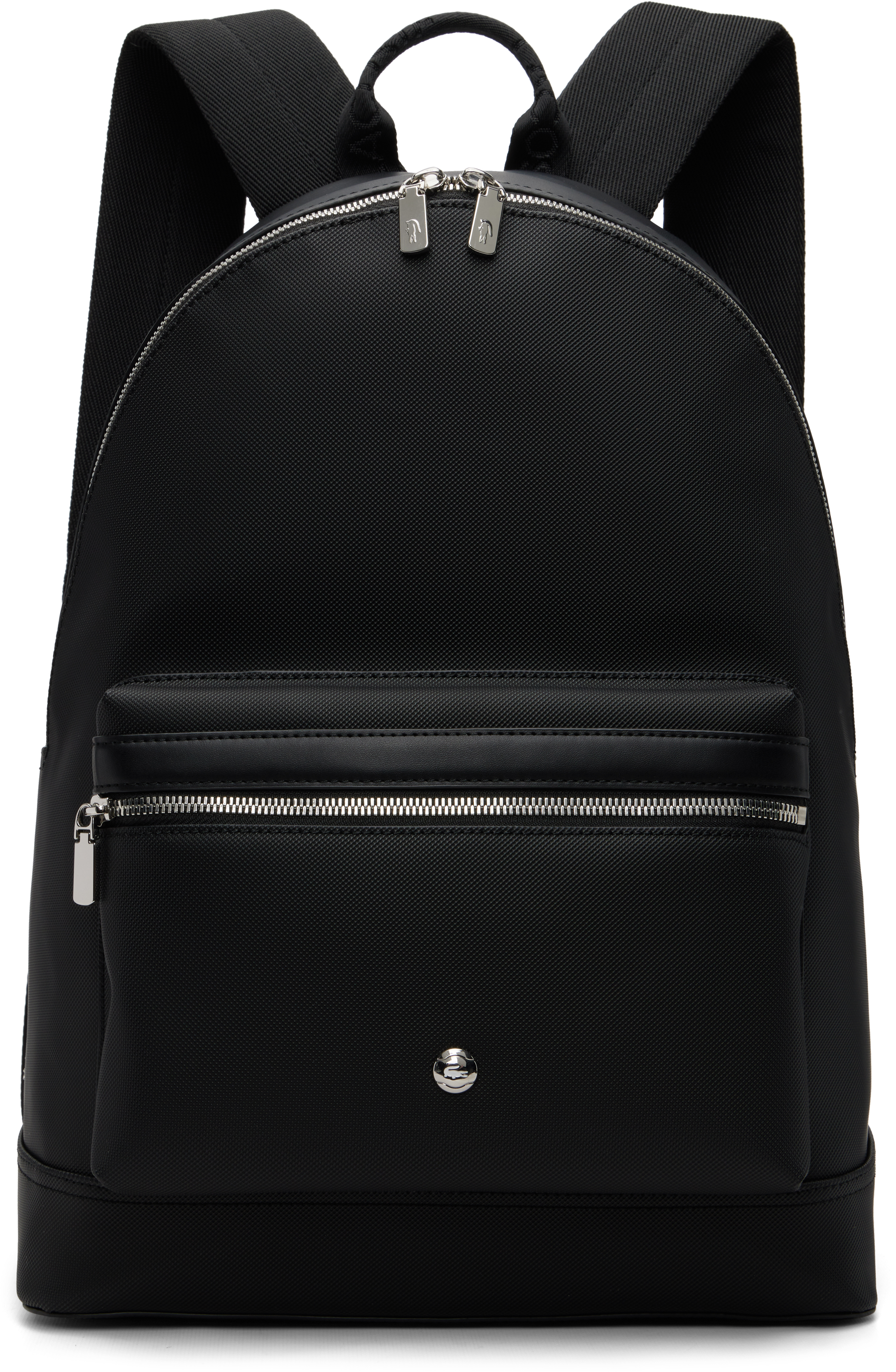Black Poly Canvas Backpack