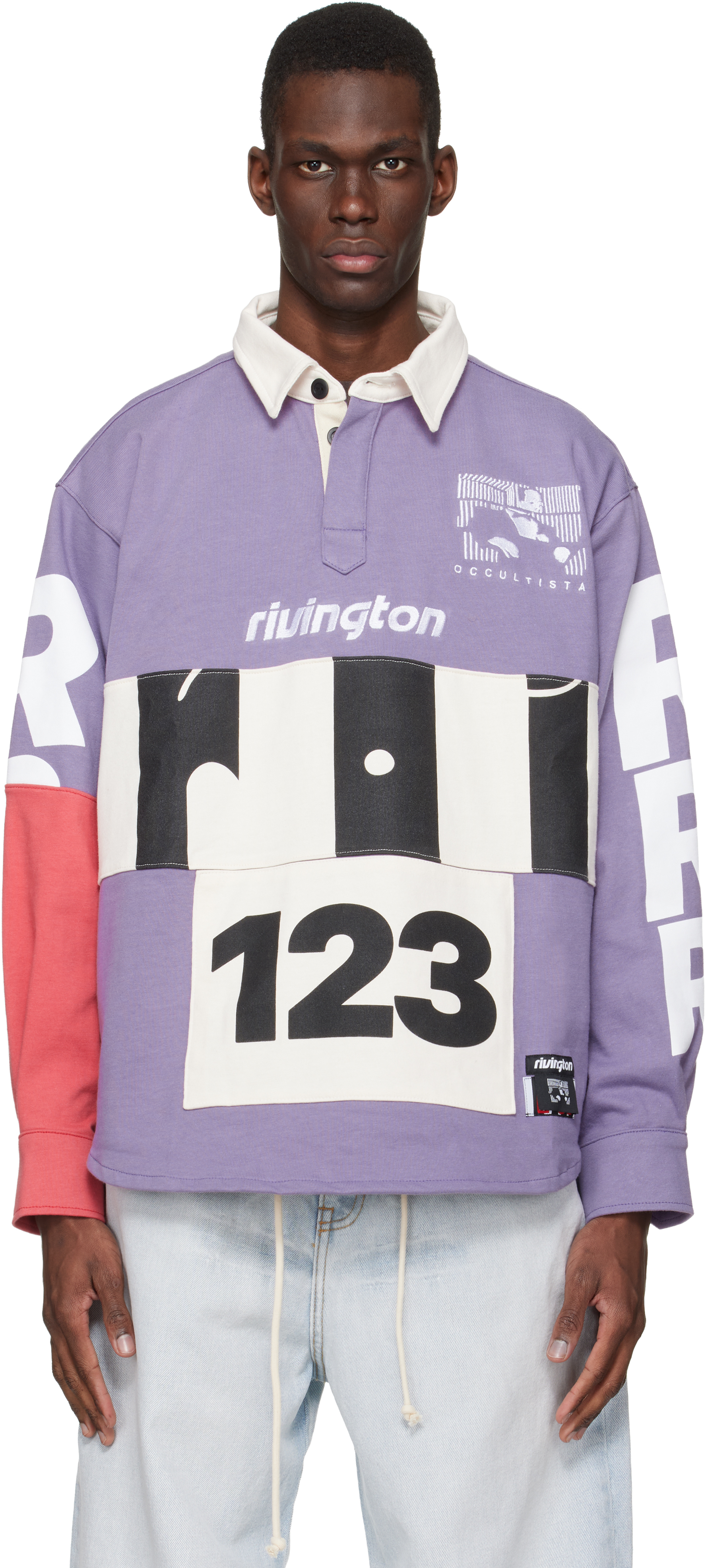 Rivington Roi Rebis: Purple Apocrypha Rugby Polo | SSENSE