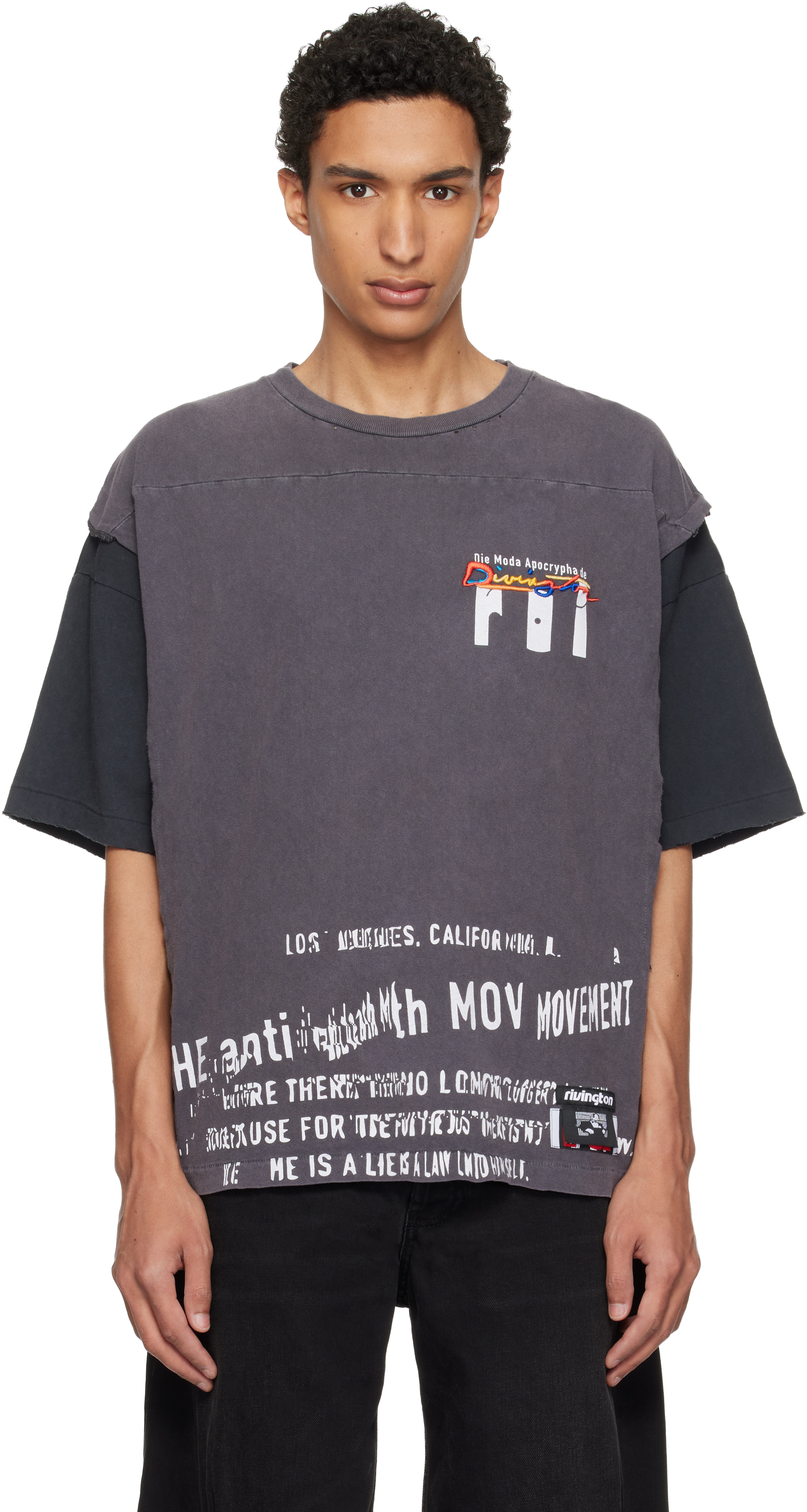 Rivington Roi Rebisのグレー Moda Apocrypha Quad Tシャツがセール中