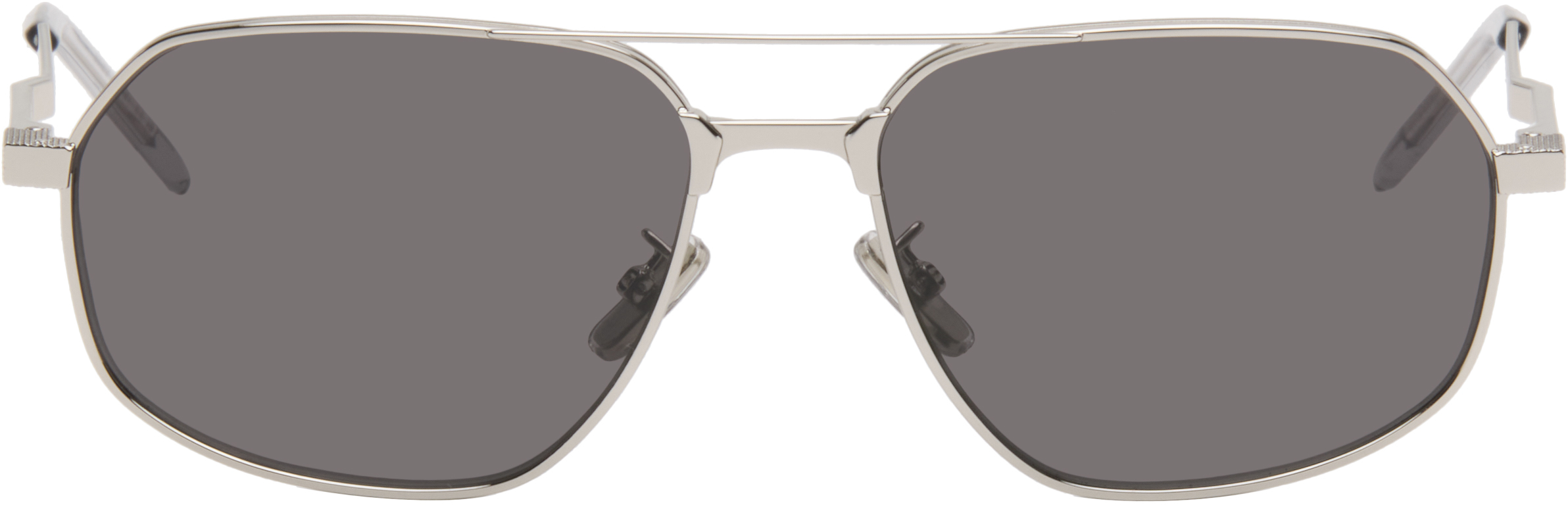 Givenchy Men\'s Silver-Gray Logo Temple Sunglasses Amazon.com: Givenchy Men main image 2