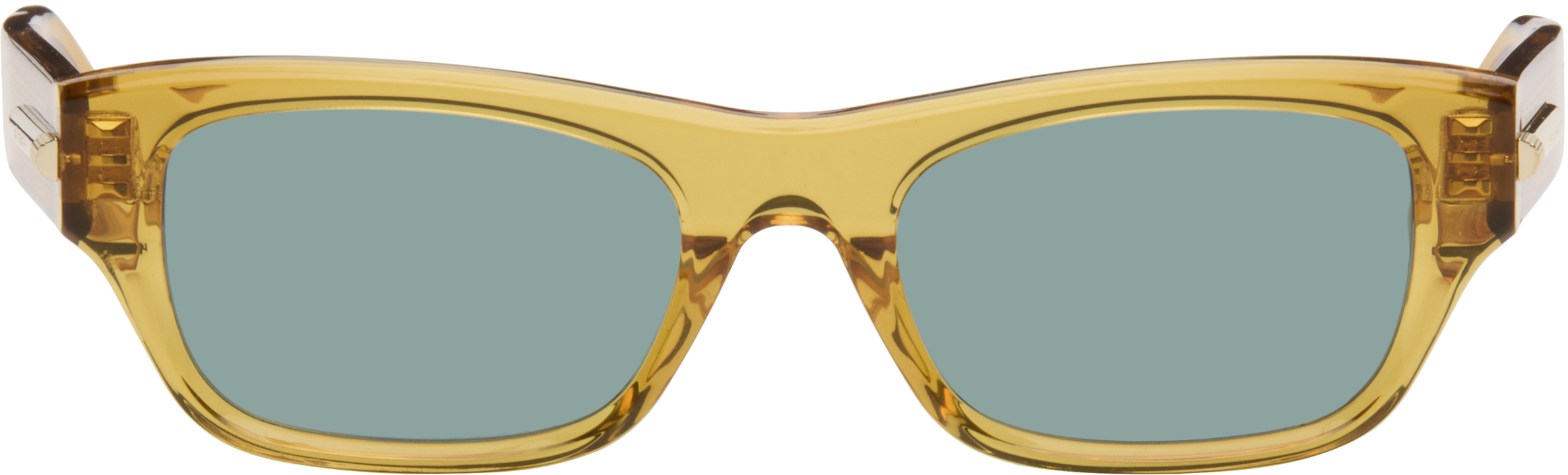 Givenchy Yellow Gv One Sunglasses In Blue