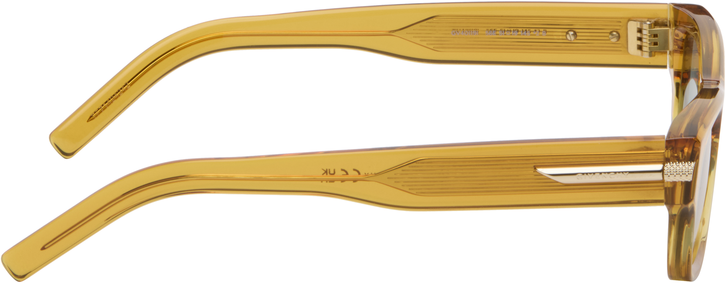 Givenchy Yellow Gv One Sunglasses In Blue