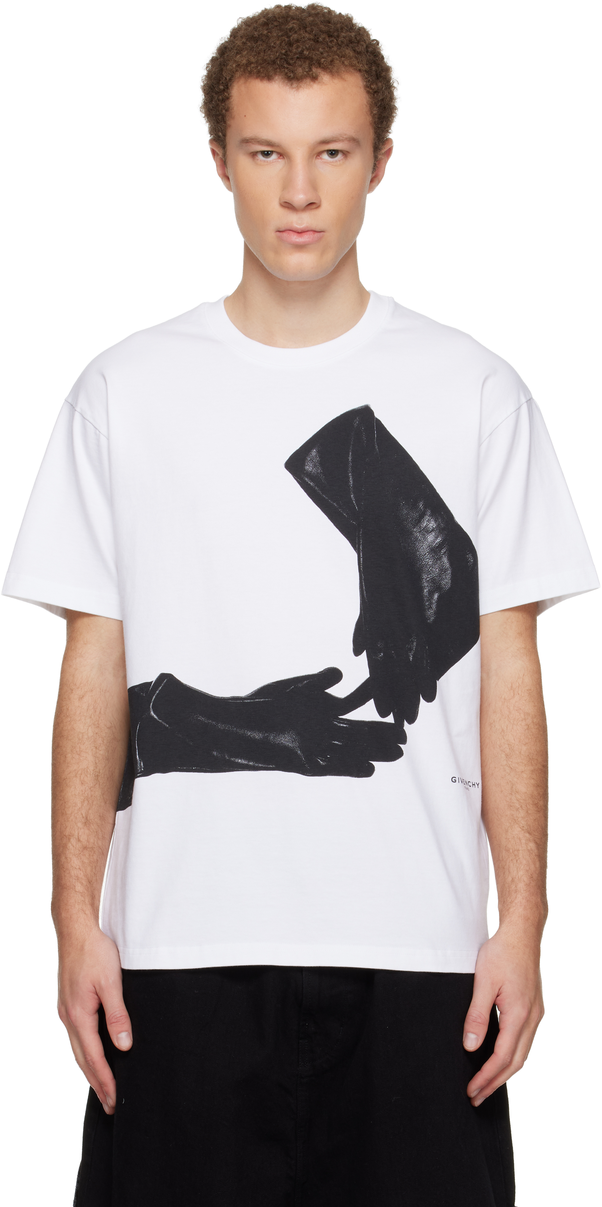 Givenchy: White Surrealism Print T-shirt | SSENSE
