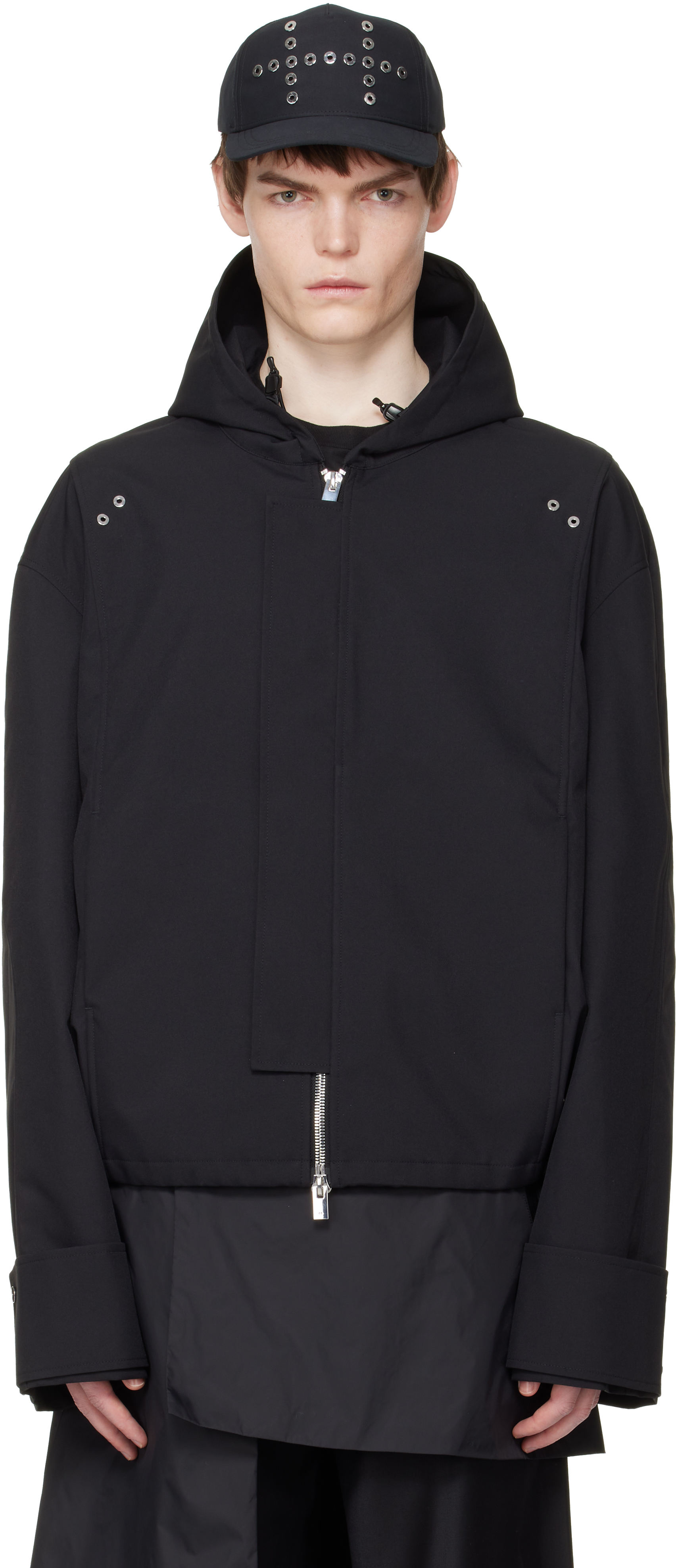 Black Akhal Jacket by HELIOT EMIL on Sale