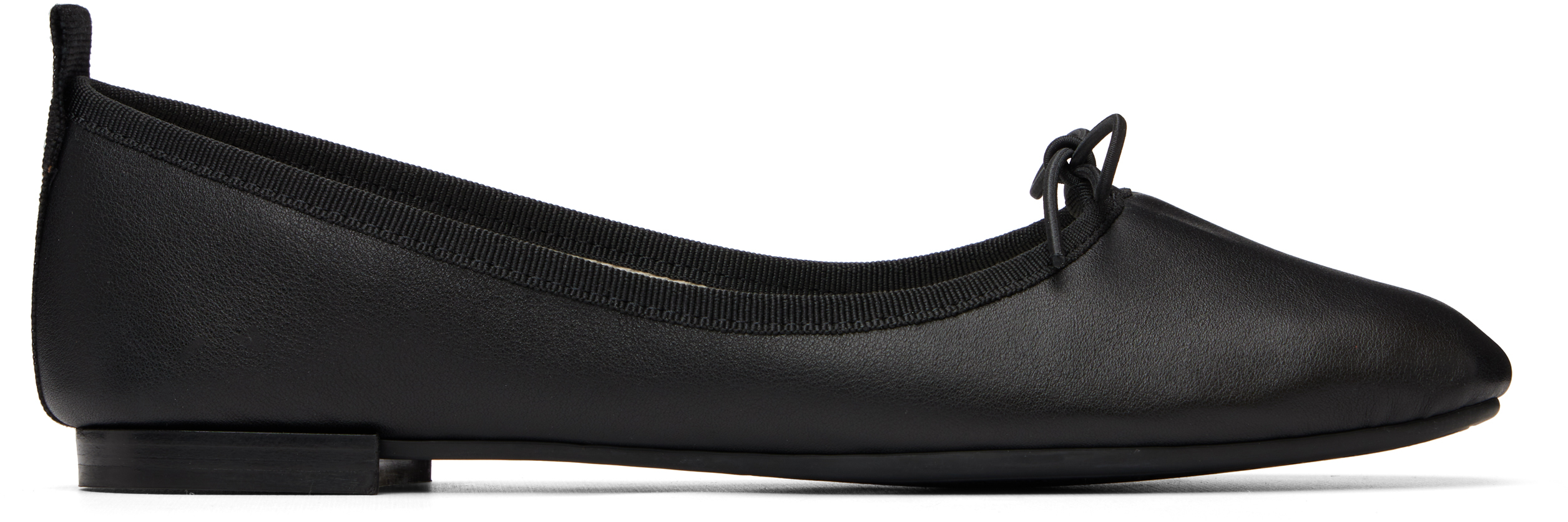 Repetto: ブラック Garance Square-Toe Rubber-Sole バレエシューズ