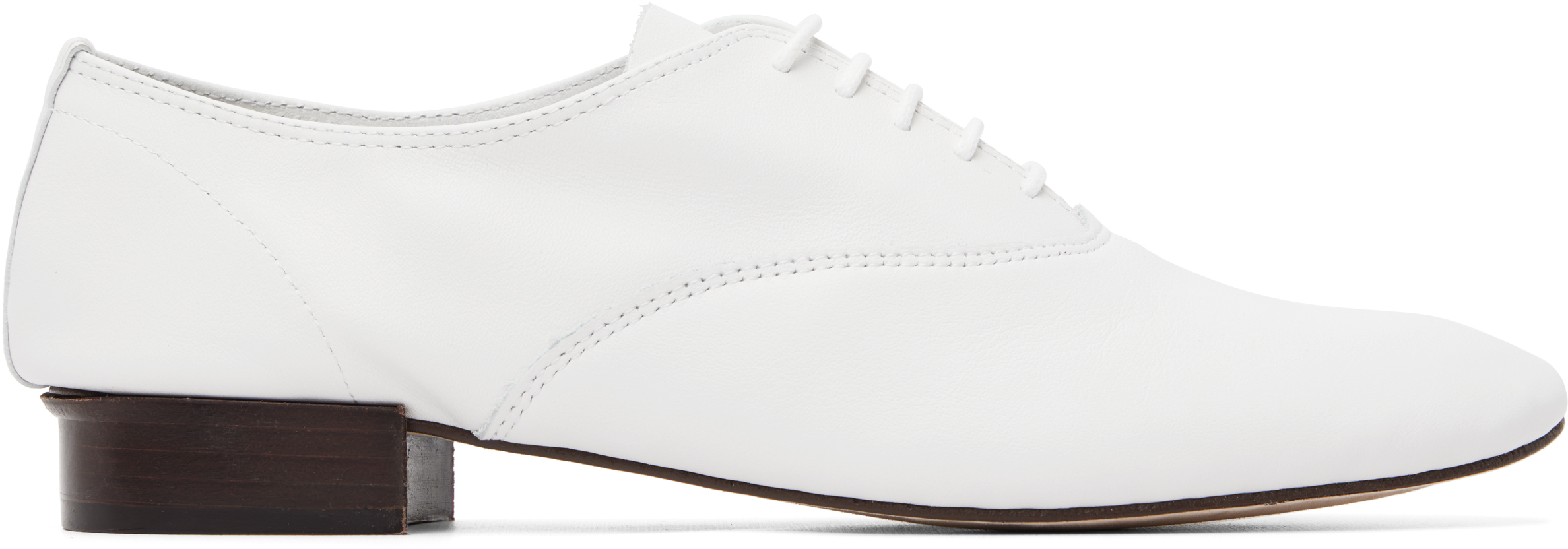 Repetto White Zizi Oxfords