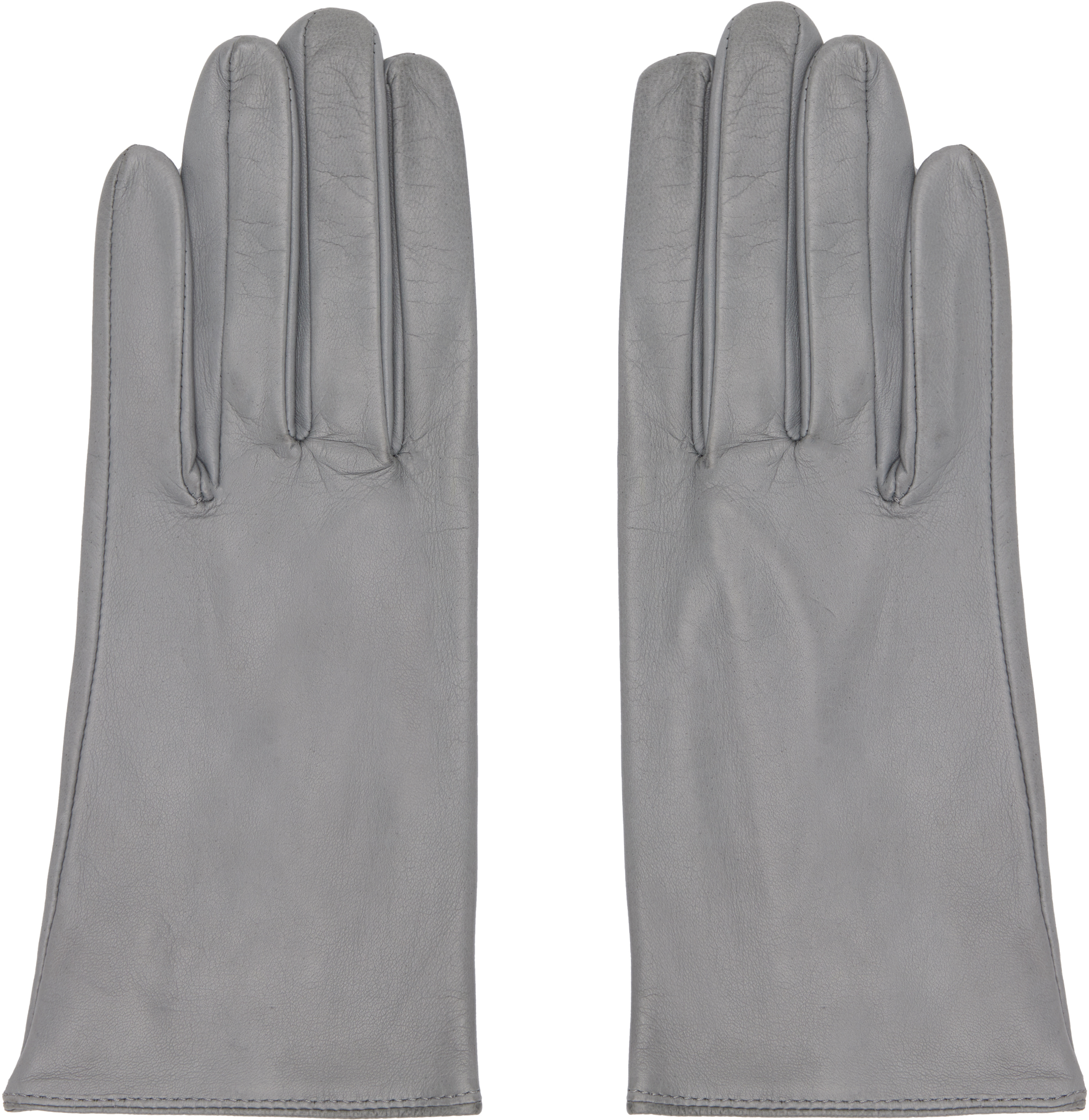 Handsome Stockholm Gray Washable Leather Gloves Handsome Stockholm Gray Washable Leather Gloves