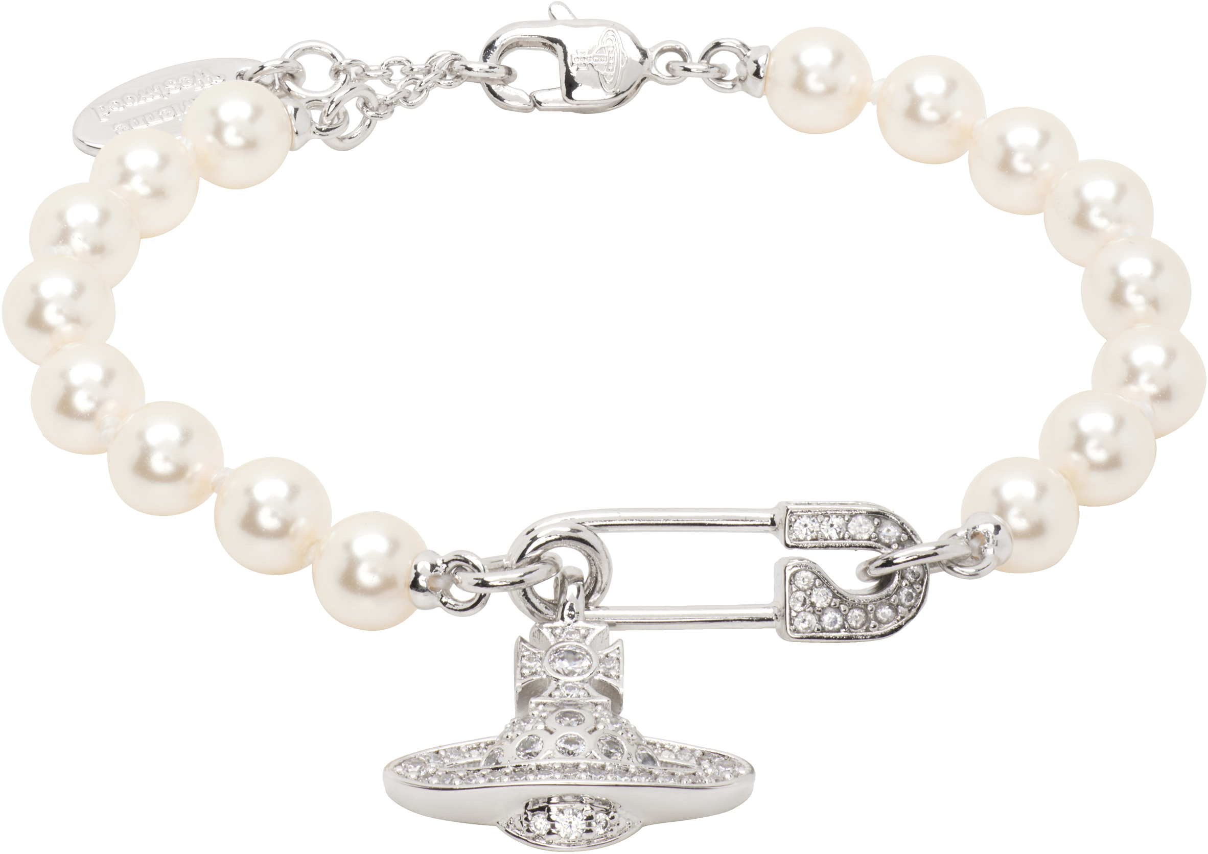 Vivienne Westwood: Lucrece Faux-Pearl Bracelet | SSENSE