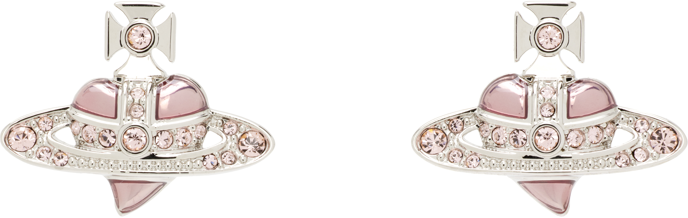 Vivienne WestwoodのNew Diamante Heart ピアスがセール中