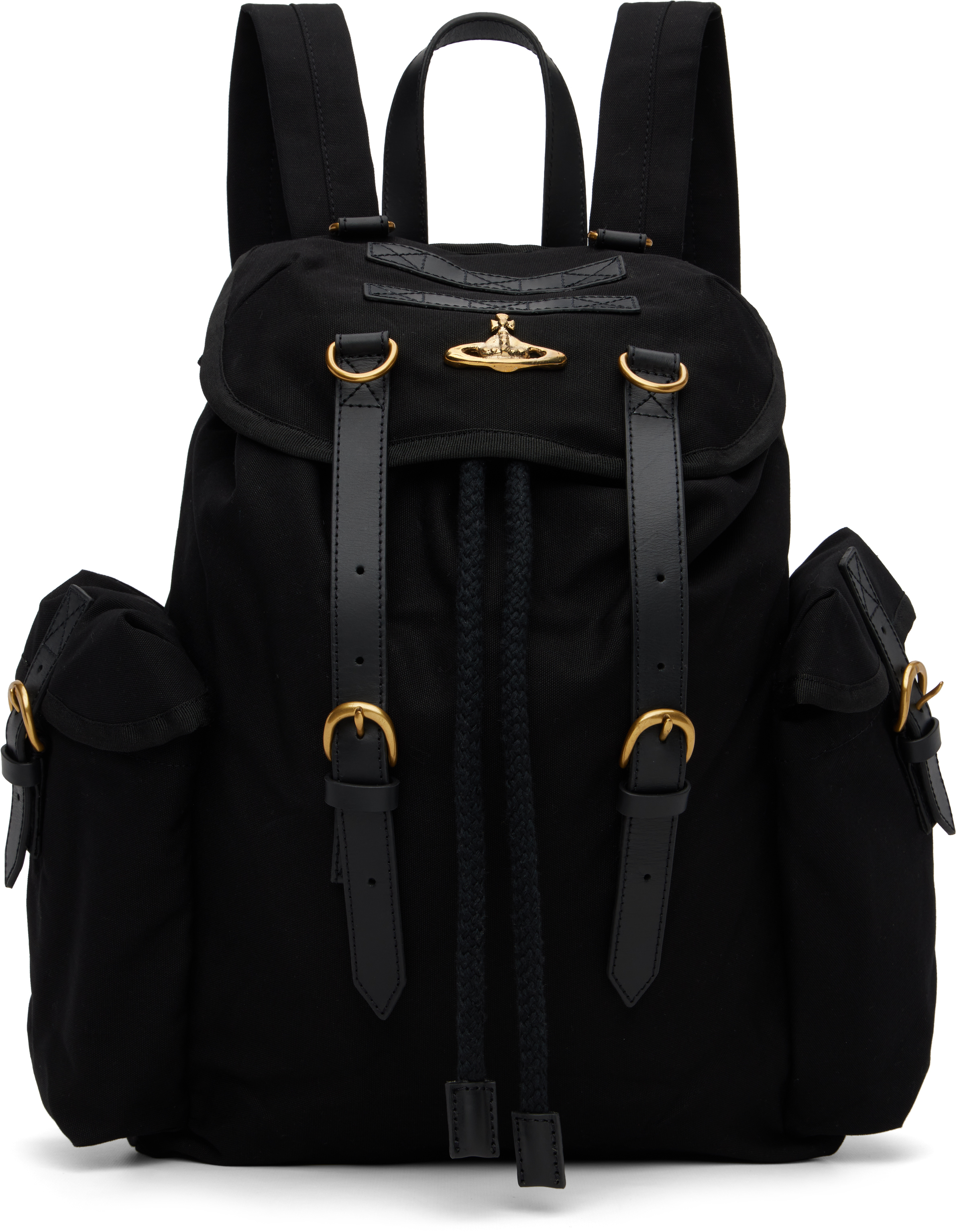 Vivienne Westwood Black Highland Backpack In Black
