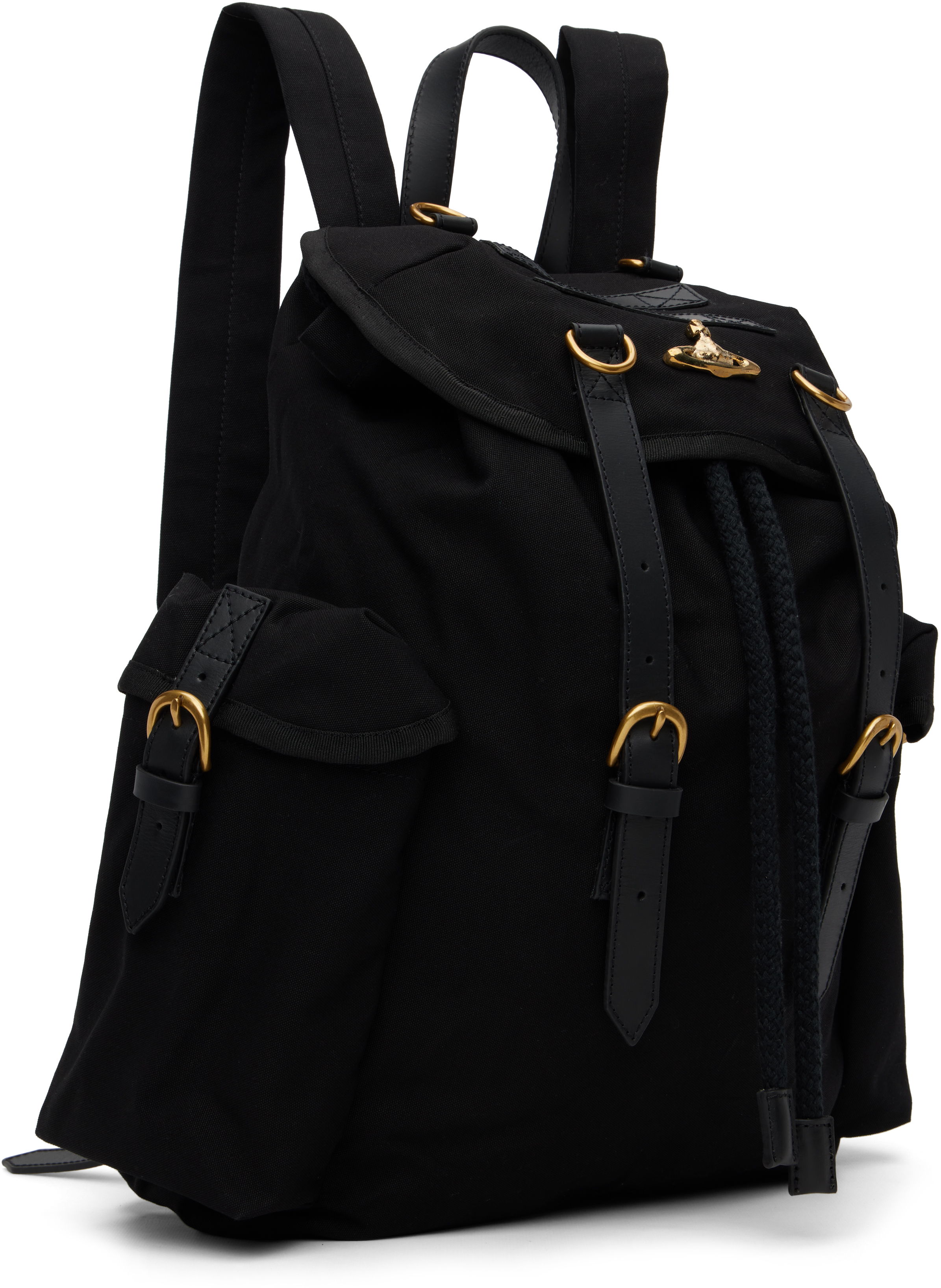 Vivienne Westwood Black Highland Backpack In Black