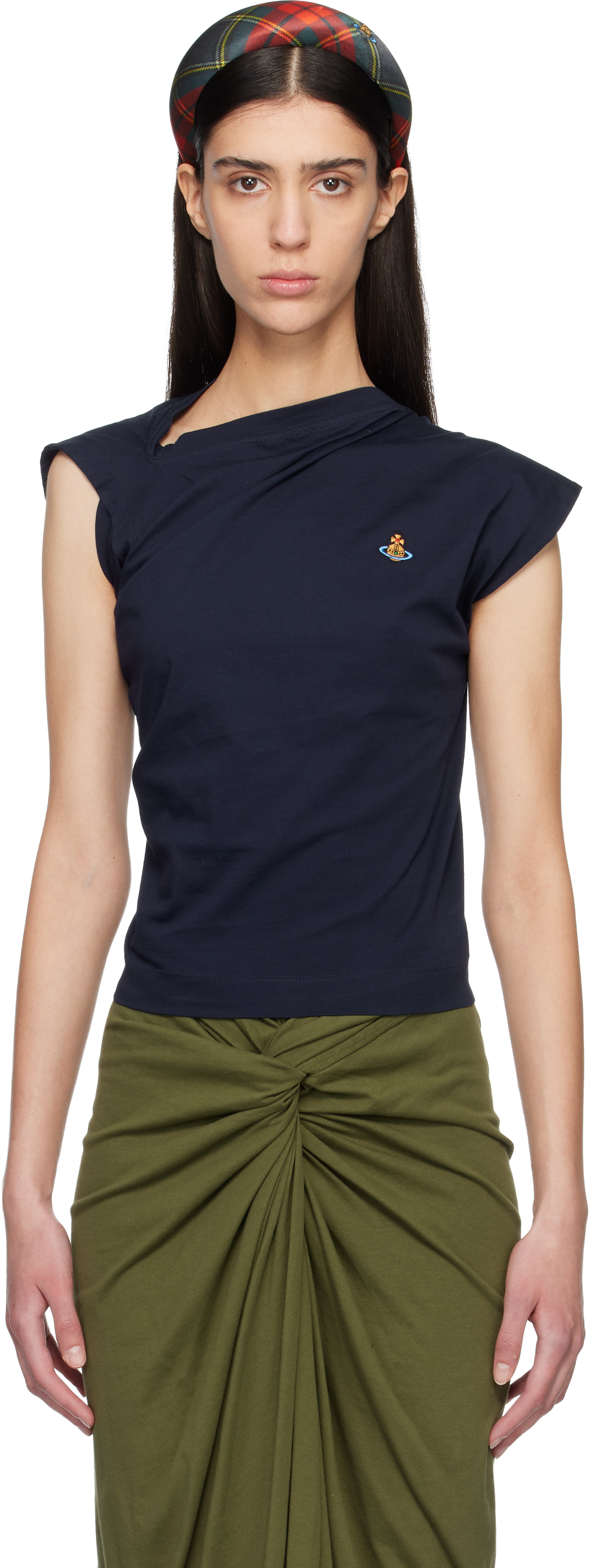 Navy Hebo Top by Vivienne Westwood on Sale