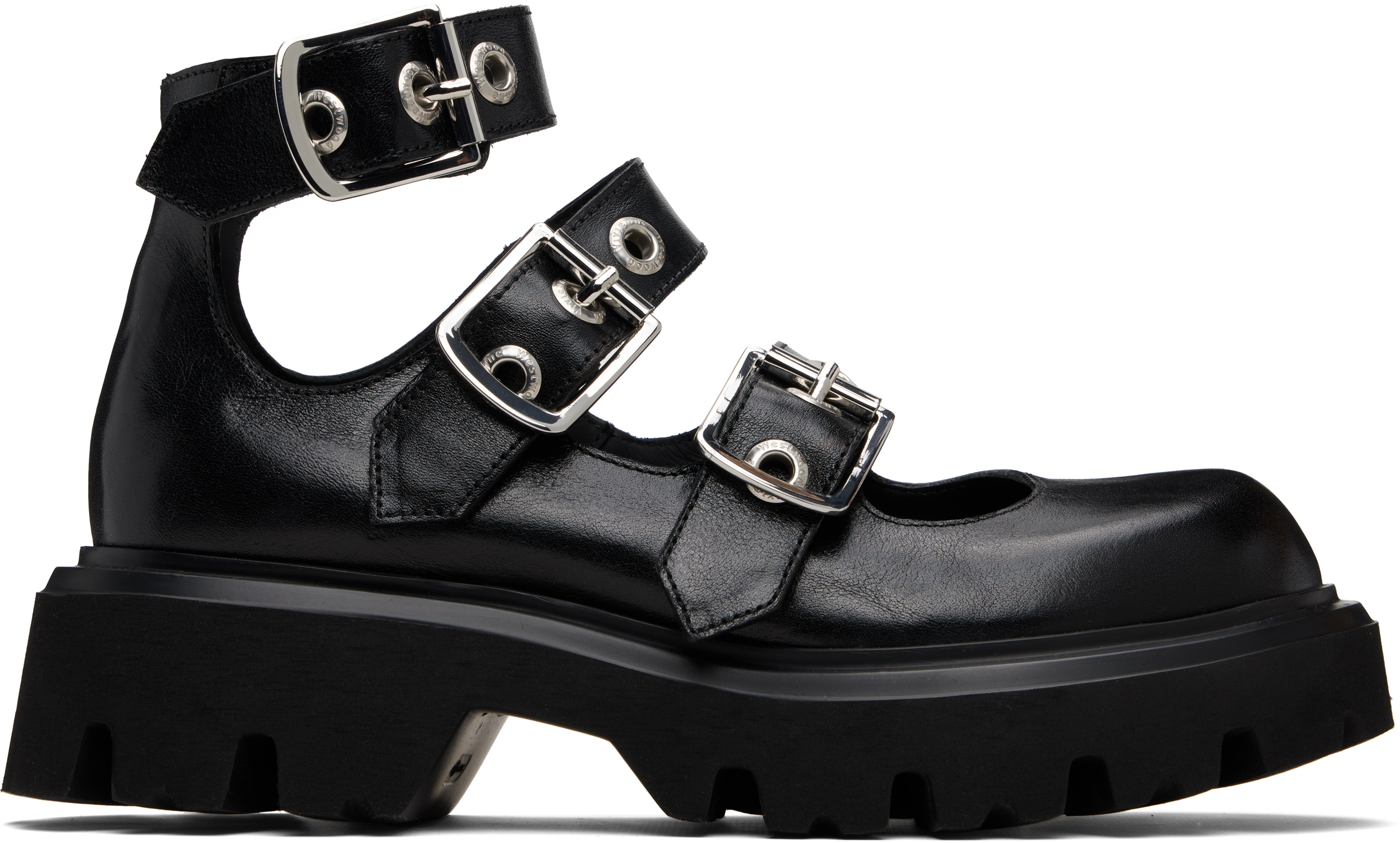 Black Bacchus Sandals by Vivienne Westwood on Sale