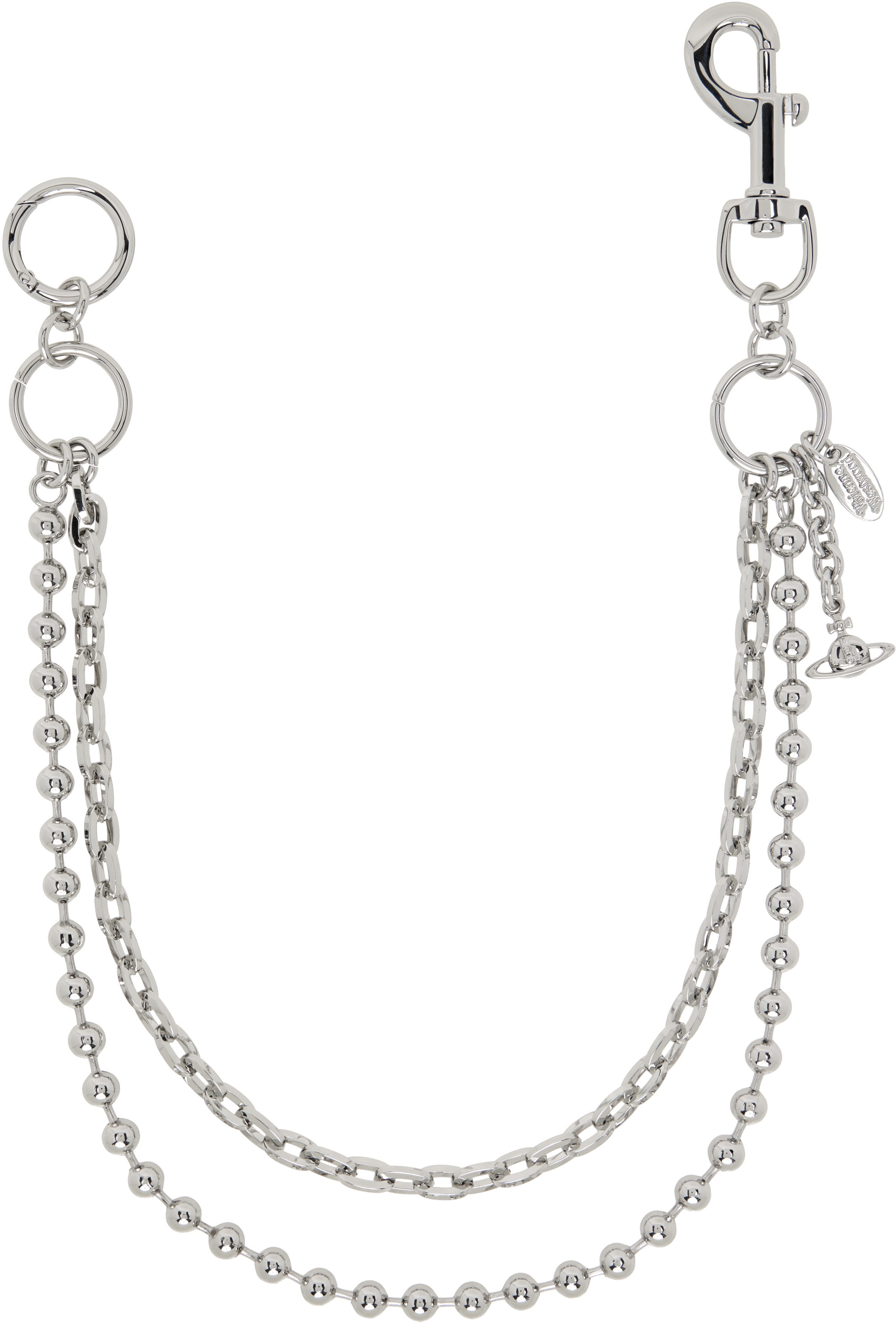 希少　viviennewestwood チェーン　ベルト Vivienne Westwood: シルバー チェーンベルト | SSENSE 日本