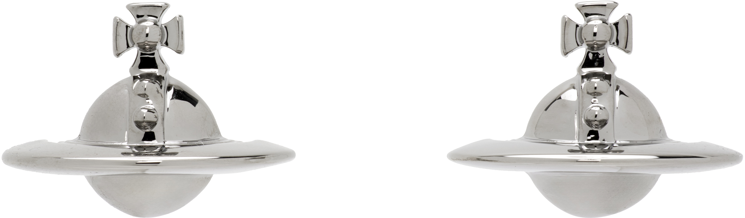 Vivienne Westwood: Solid Orb ピアス | SSENSE 日本