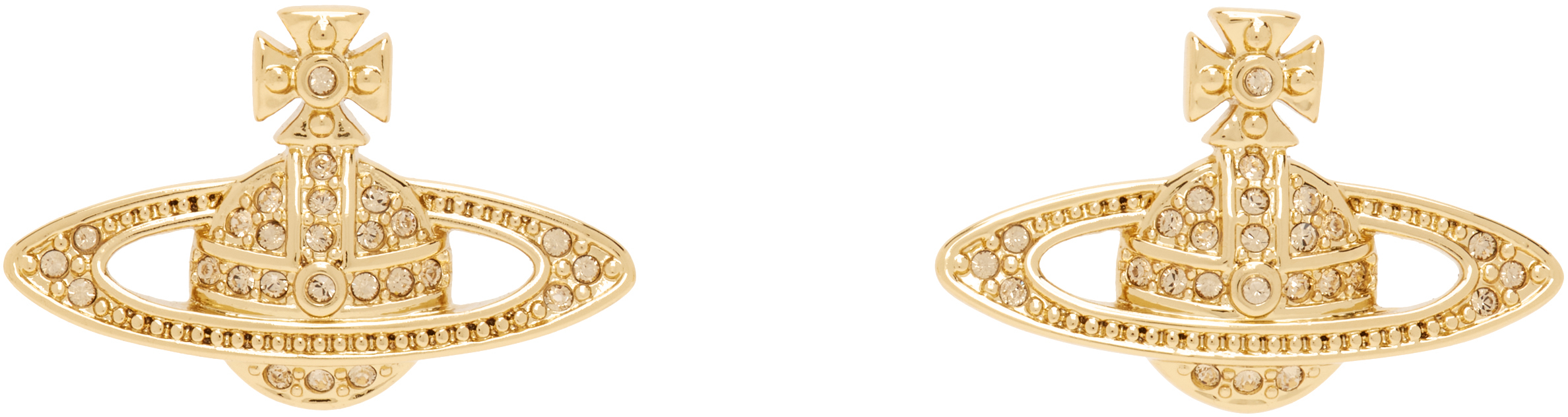 Vivienne Westwood: Mini Bas Relief Earrings | SSENSE