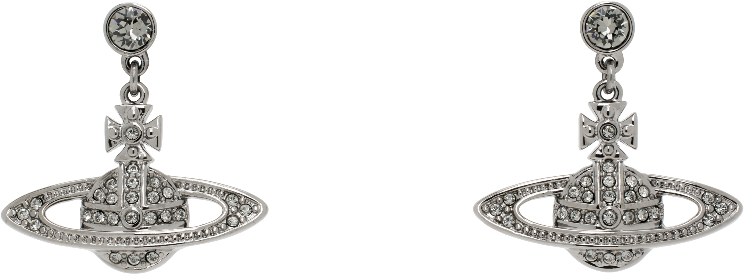 Vivienne Westwood: Mini Bas Relief Drop Earrings | SSENSE