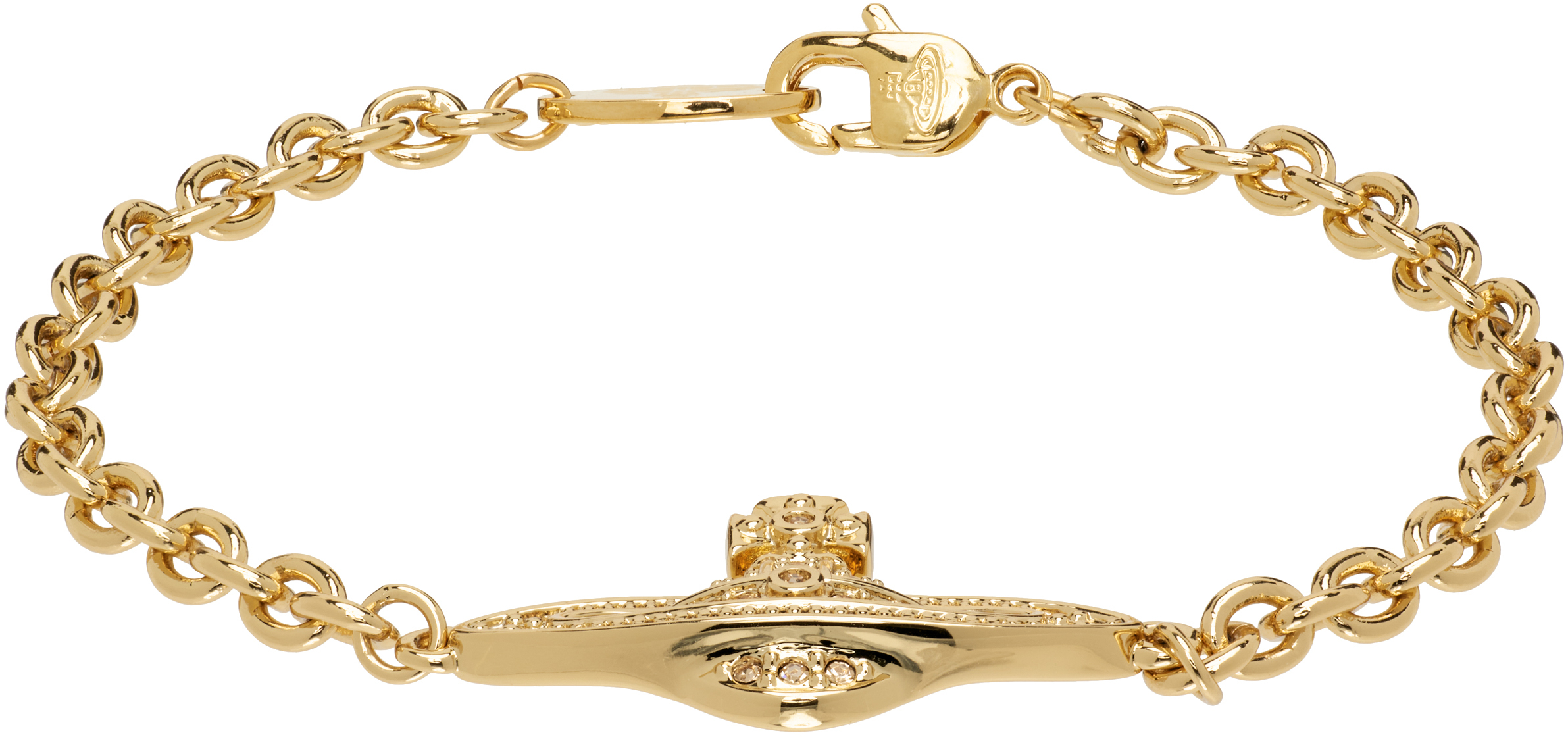 Vivienne Westwood: Mini Bas Relief Chain Bracelet | SSENSE