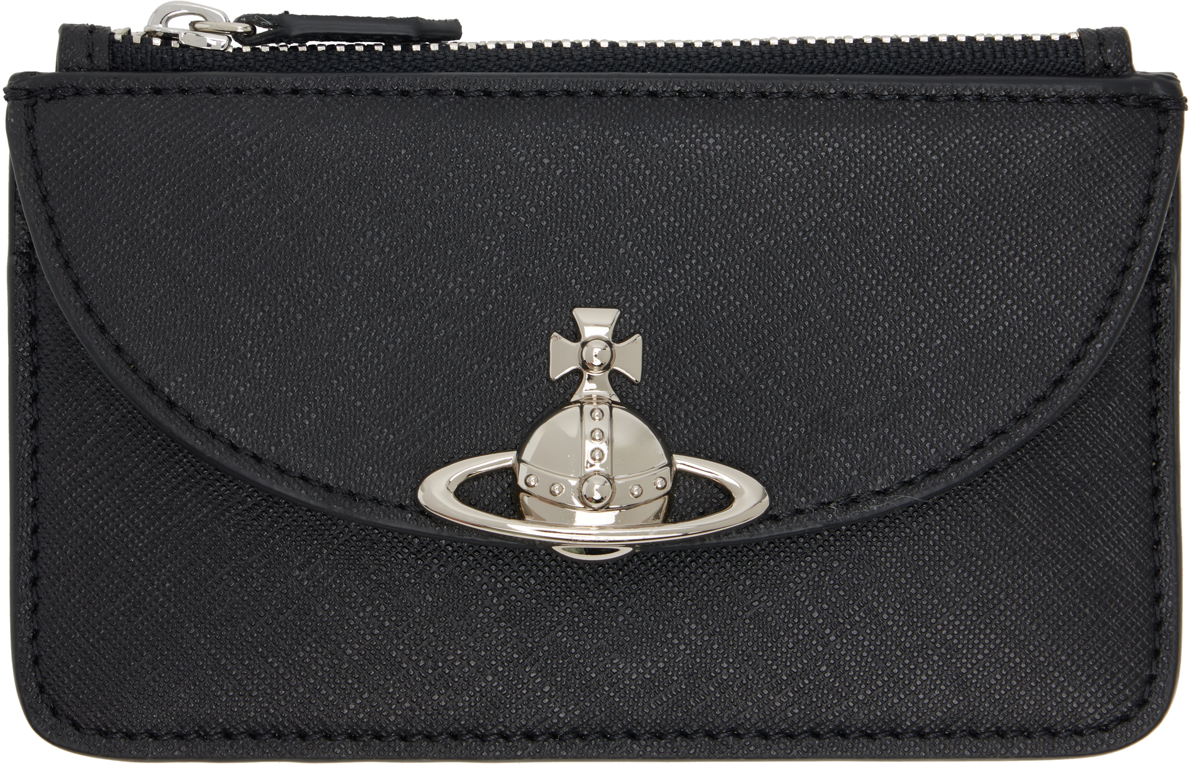 Black Half Moon Card Holder
