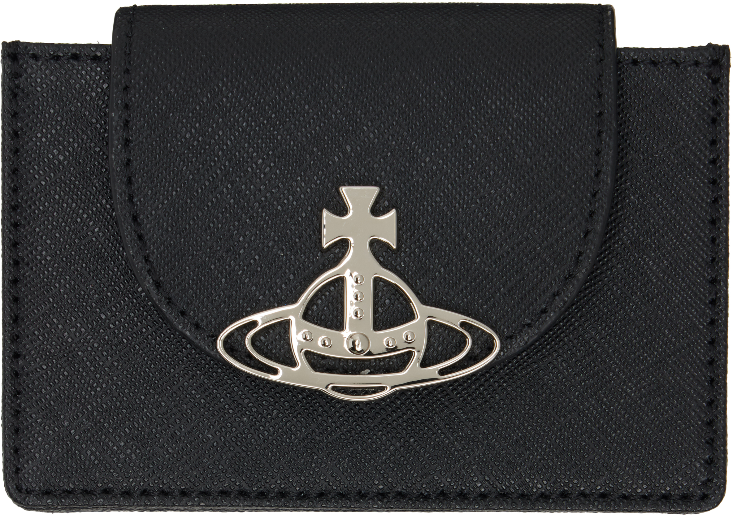 Black Flap Card Holder