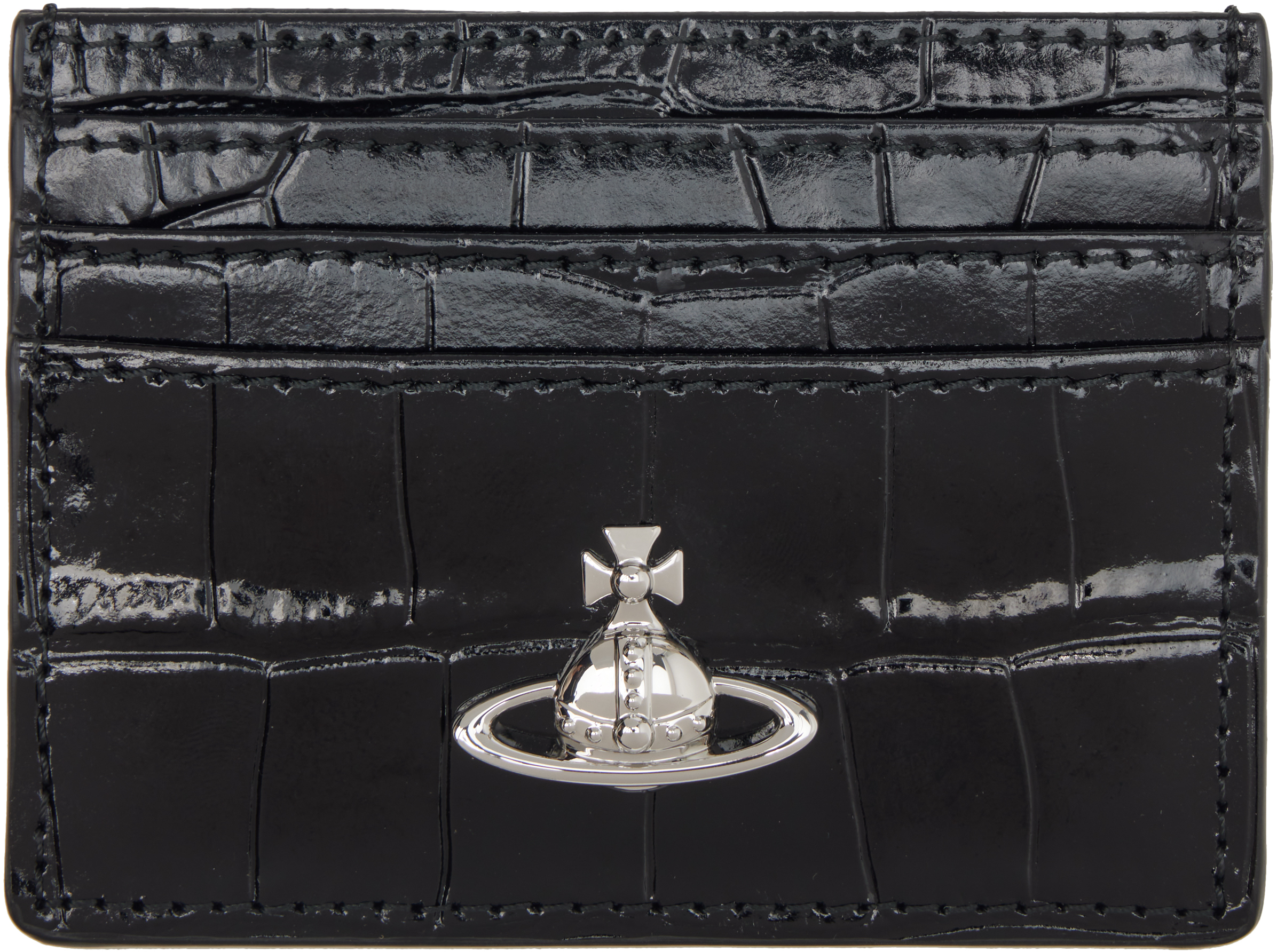 Vivienne Westwood★COARPORT アーカンサス プレート Black Flat Card Holder by Vivienne Westwood on Sale