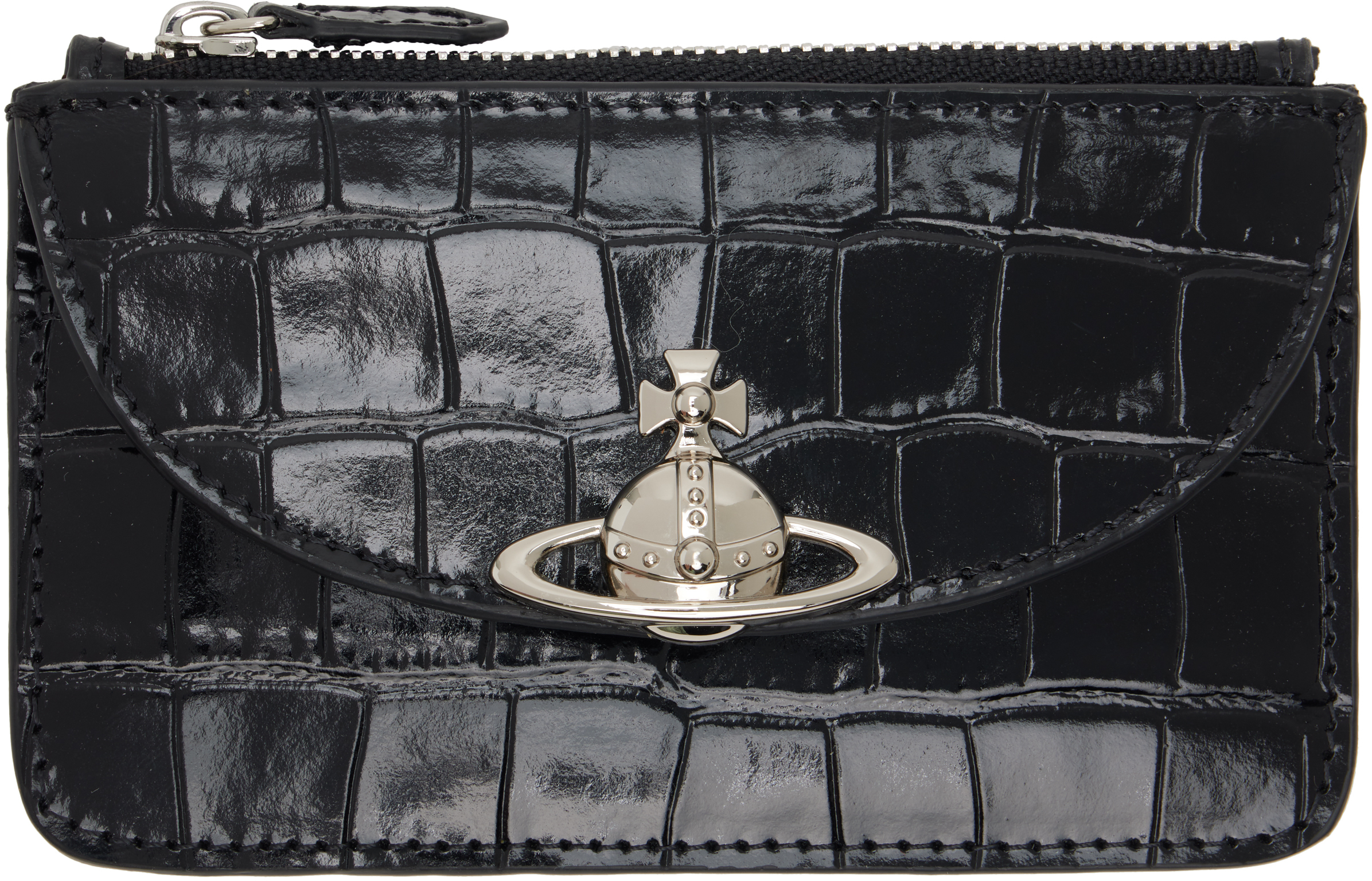 Vivienne Westwoodのブラック Half Moon カードケースがセール中