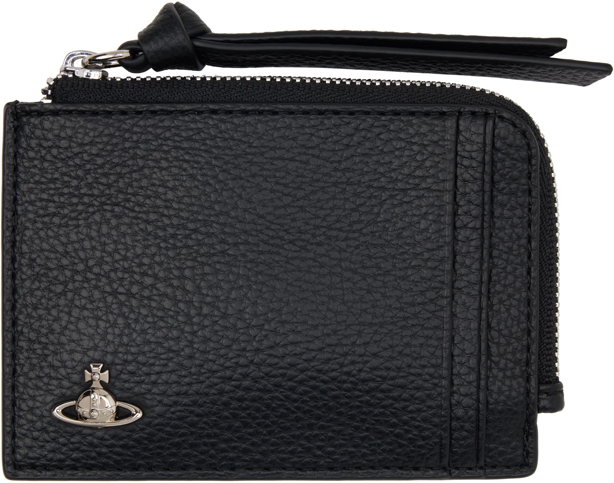 Vivienne Westwood: Black Zip Card Holder | SSENSE