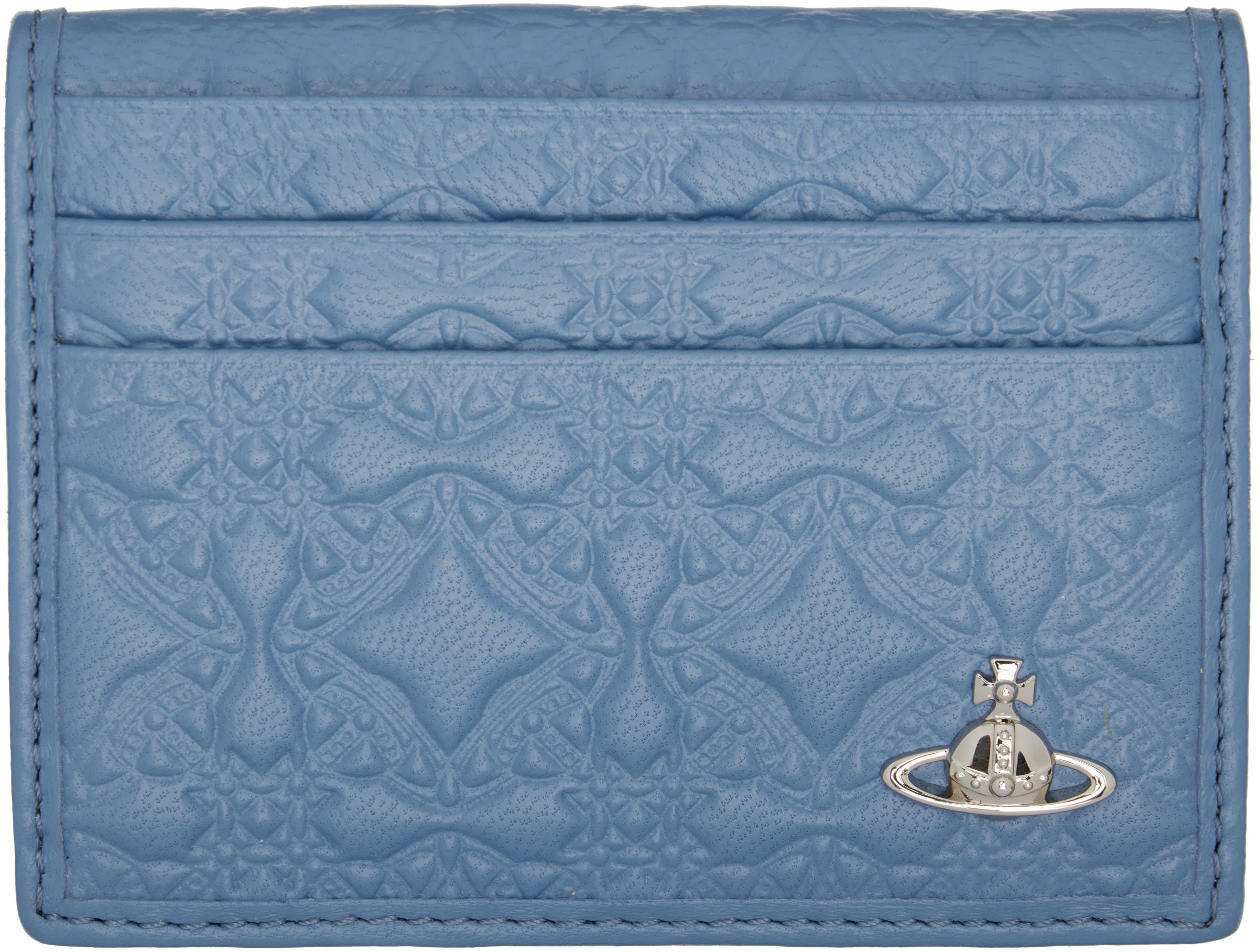 Blue Bifold Man Card Holder by Vivienne Westwood on Sale