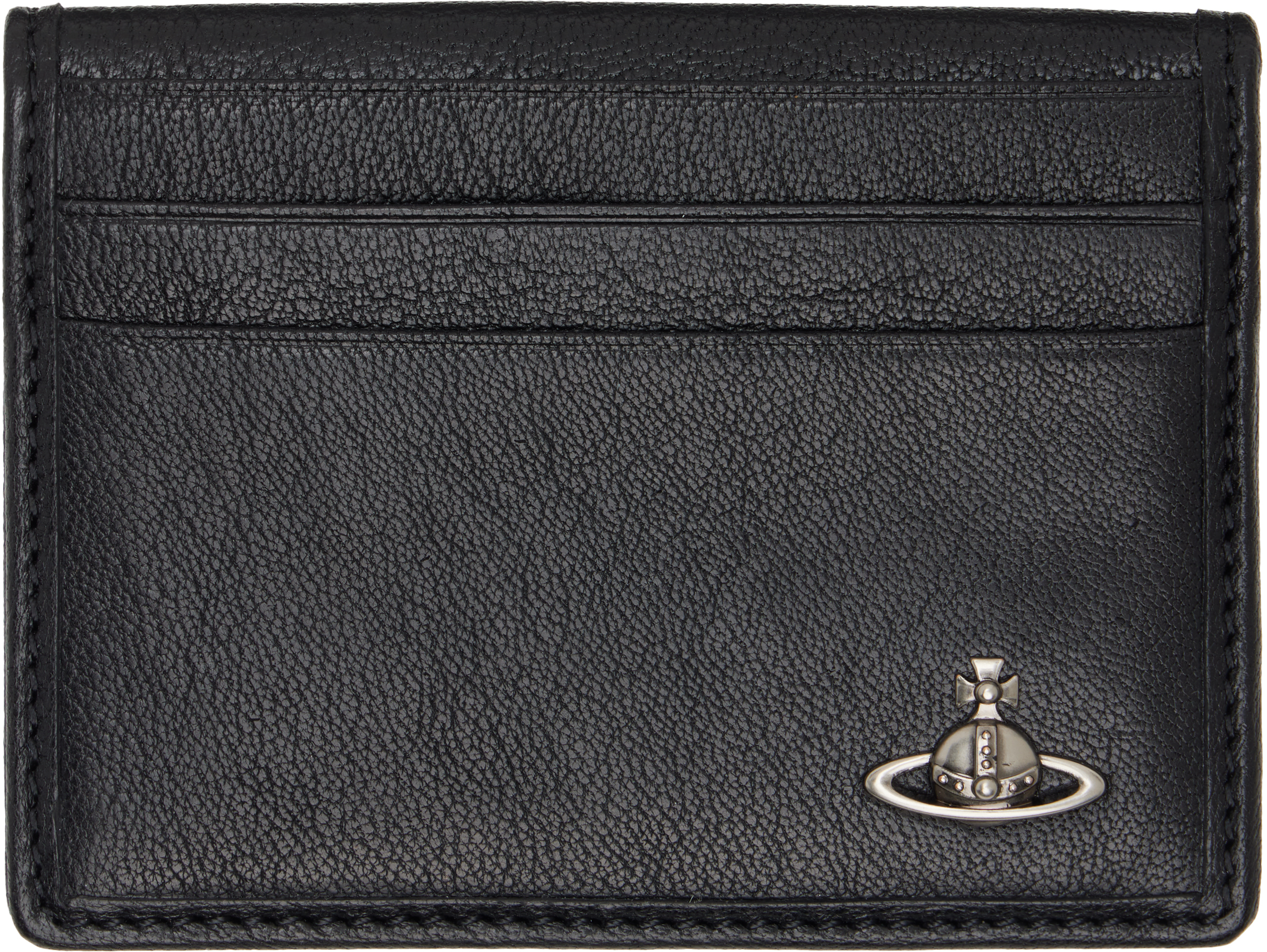Black Bifold Leather Man Card Holder