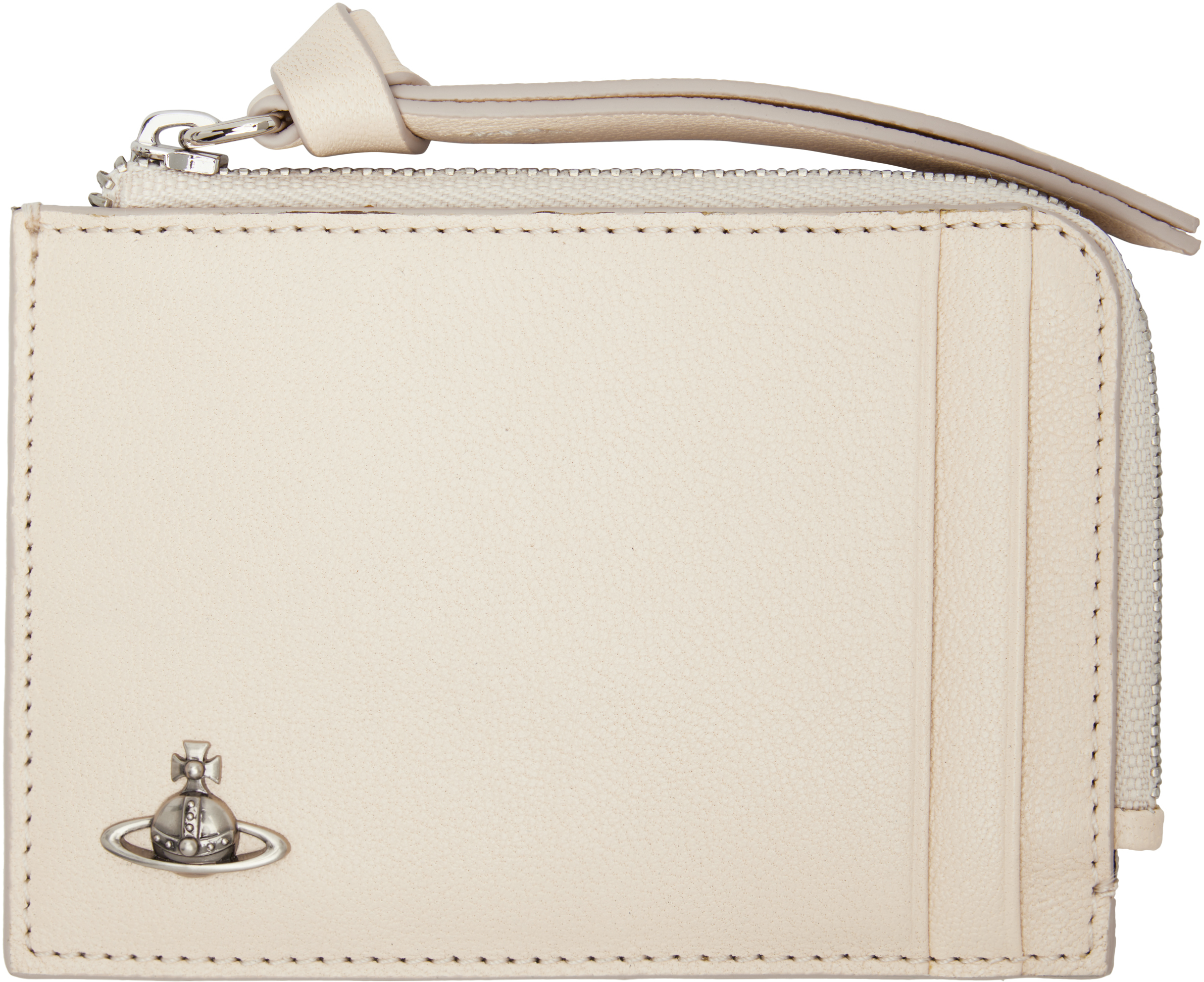 Vivienne Westwood ケース ベージュ Vivienne Westwood: オフホワイト ジップカードケース | SSENSE 日本