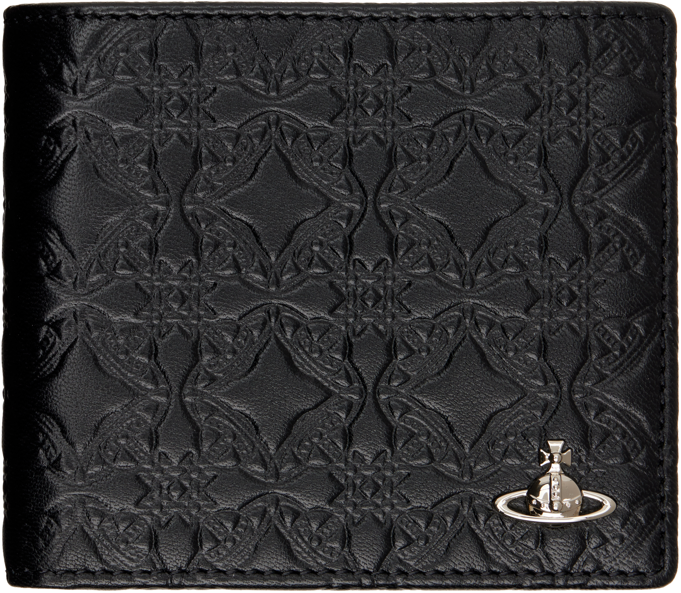 Black Billfold Man Wallet by Vivienne Westwood on Sale