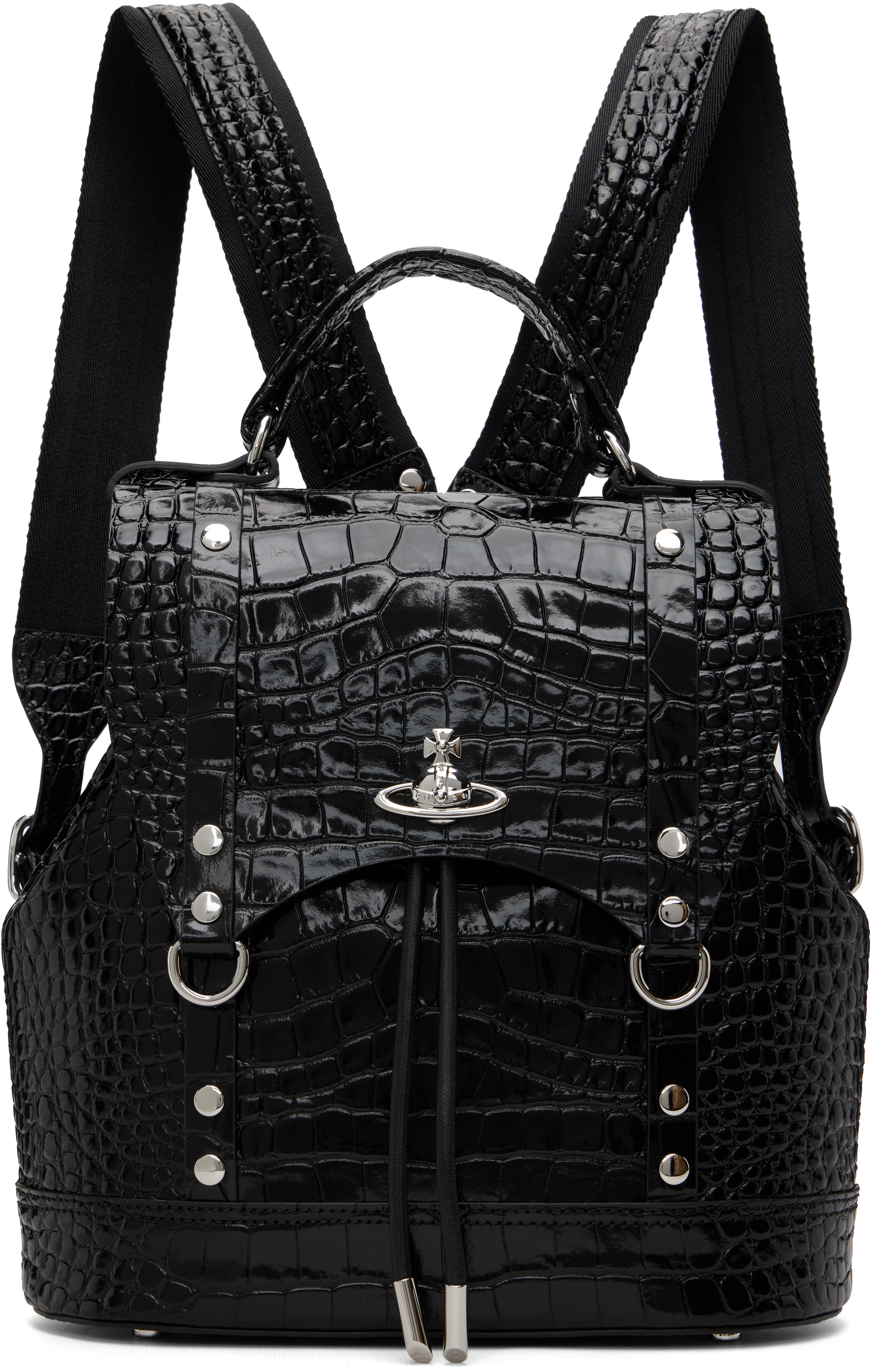 Black Max Small Backpack by Vivienne Westwood on Sale Black Max Small Backpack by Vivienne Westwood on Sale