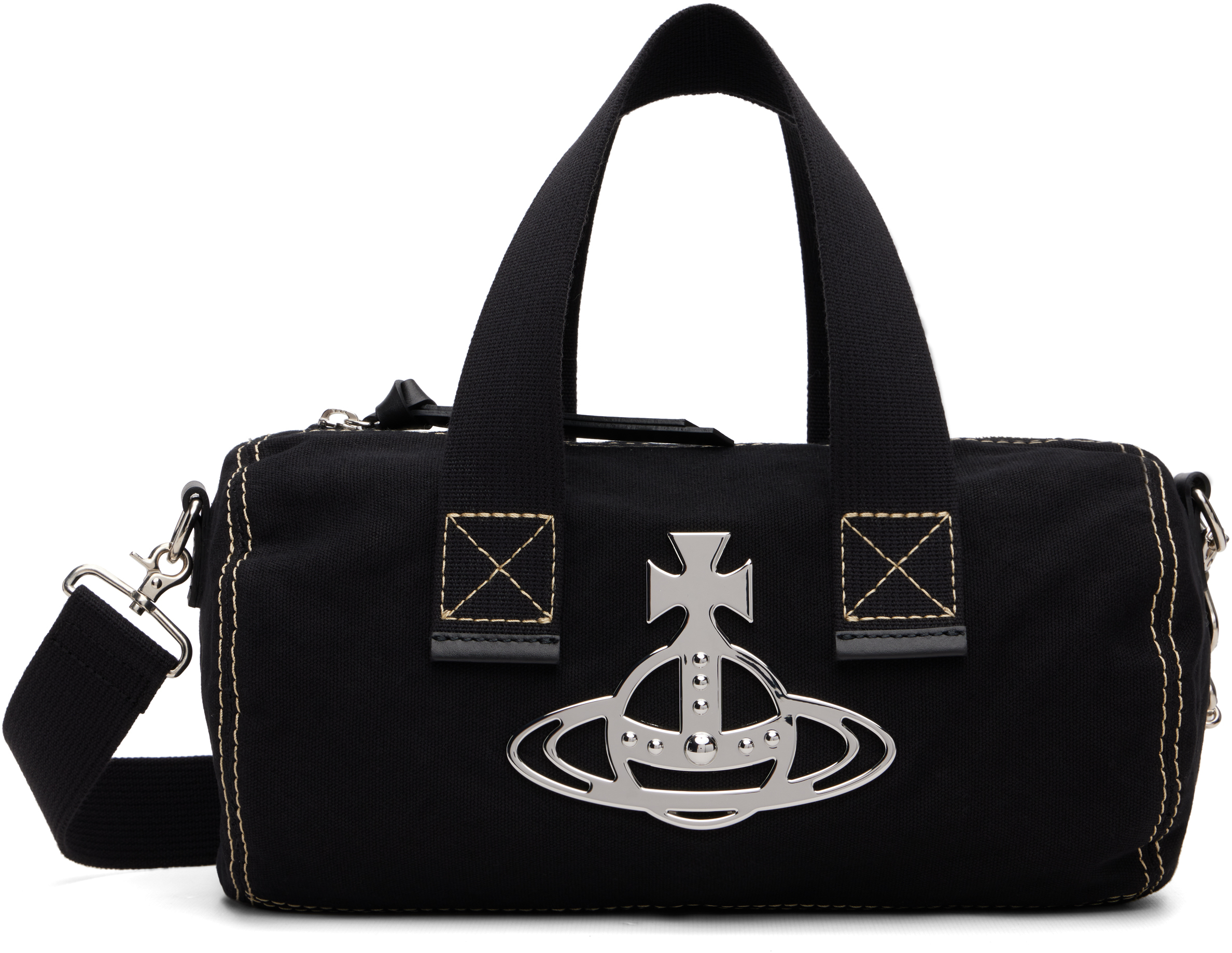 Black Paul Cylinder Crossbody Bag by Vivienne Westwood on Sale