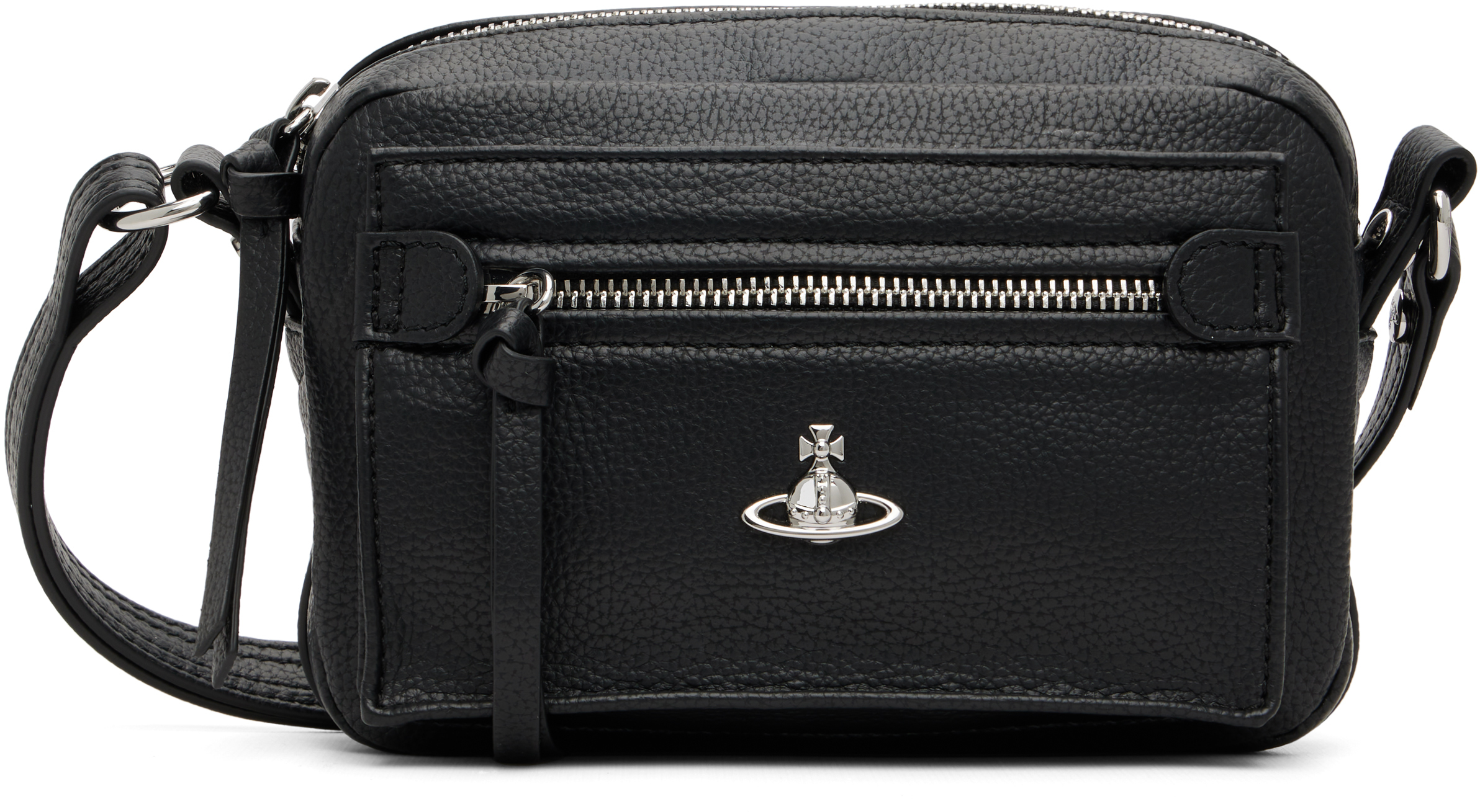 Vivienne Westwood: ブラック Hannah クロスボディバッグ | SSENSE 日本