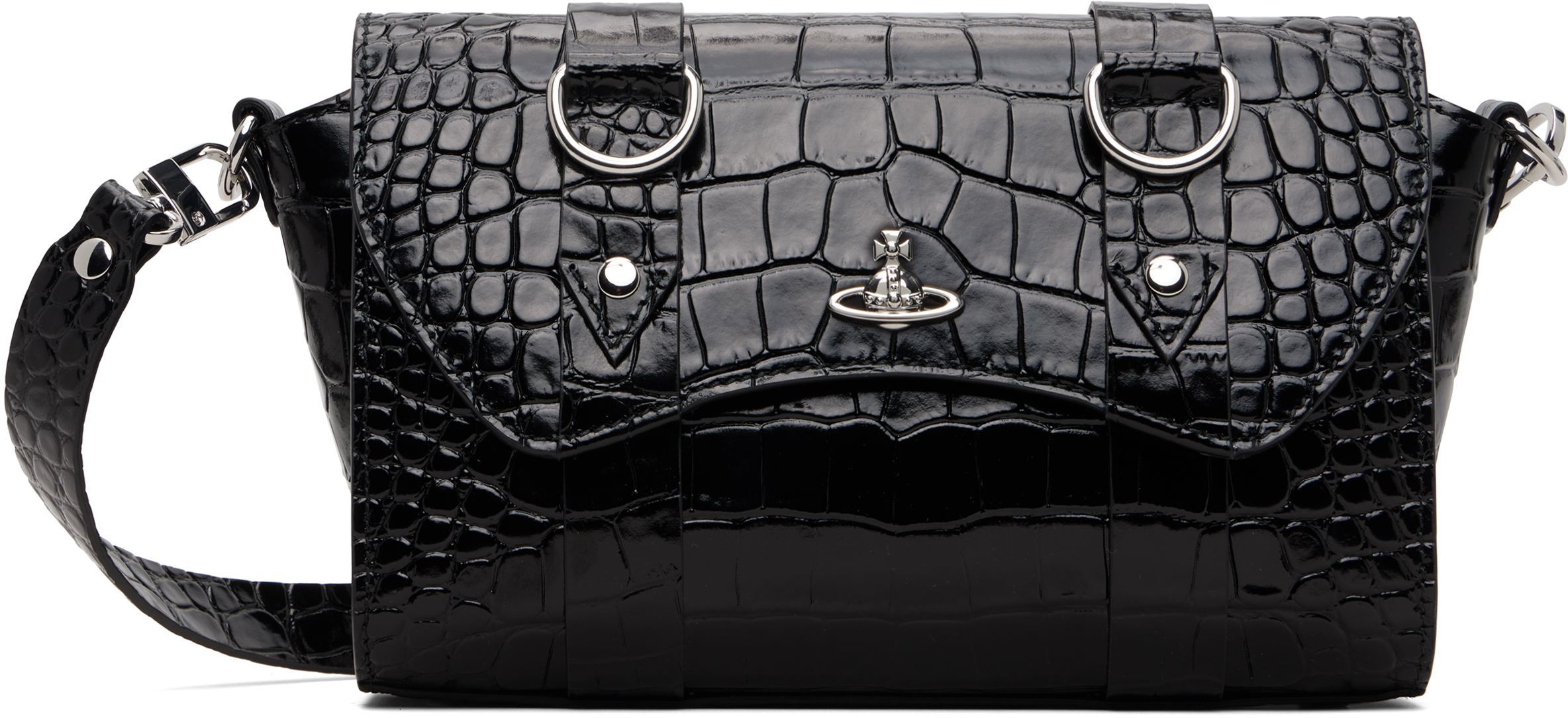 Vivienne Westwood: ブラック Kimmy クロスボディバッグ | SSENSE 日本