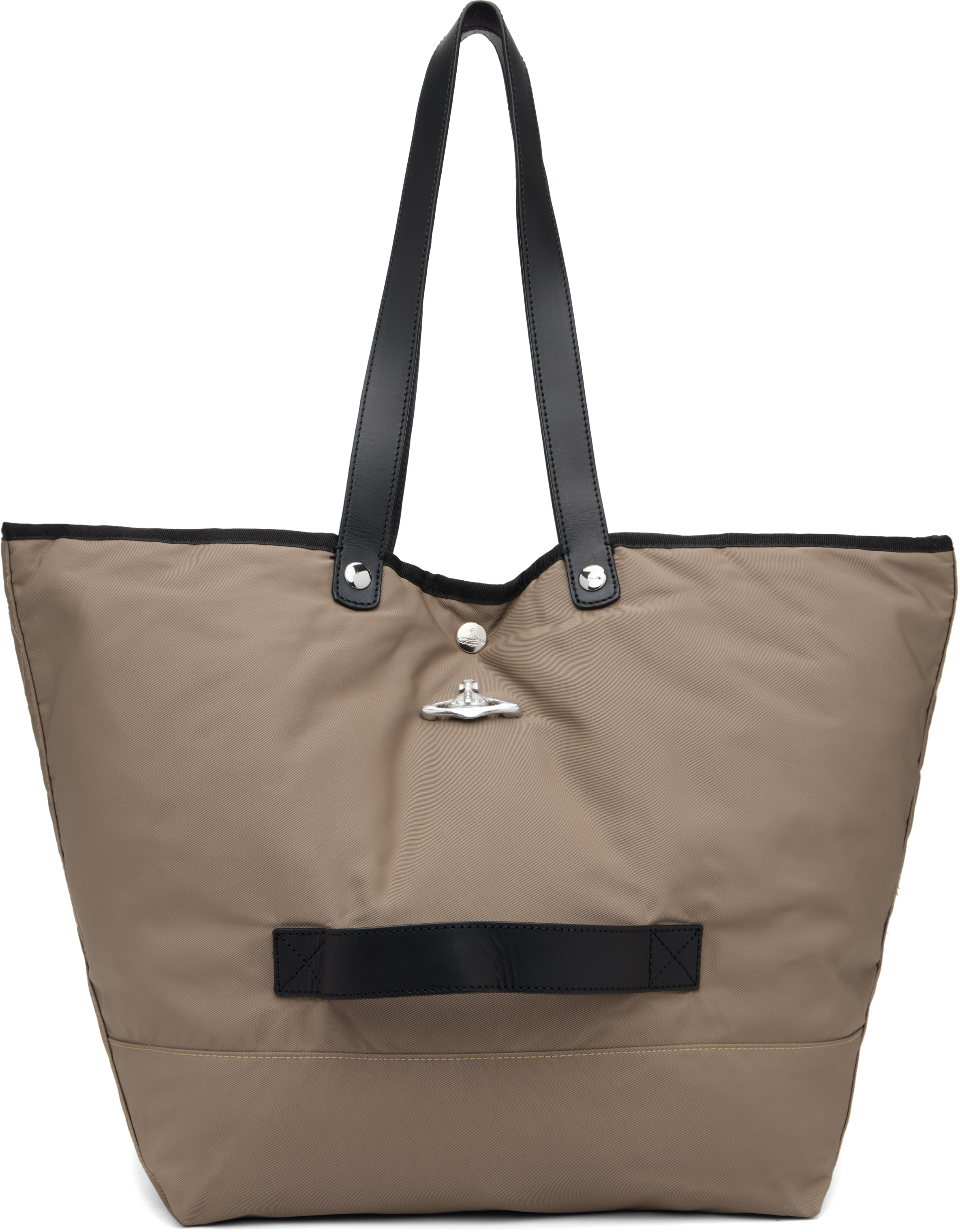 Vivienne Westwoodのトープ スモール Utility Shopper トートバッグが
