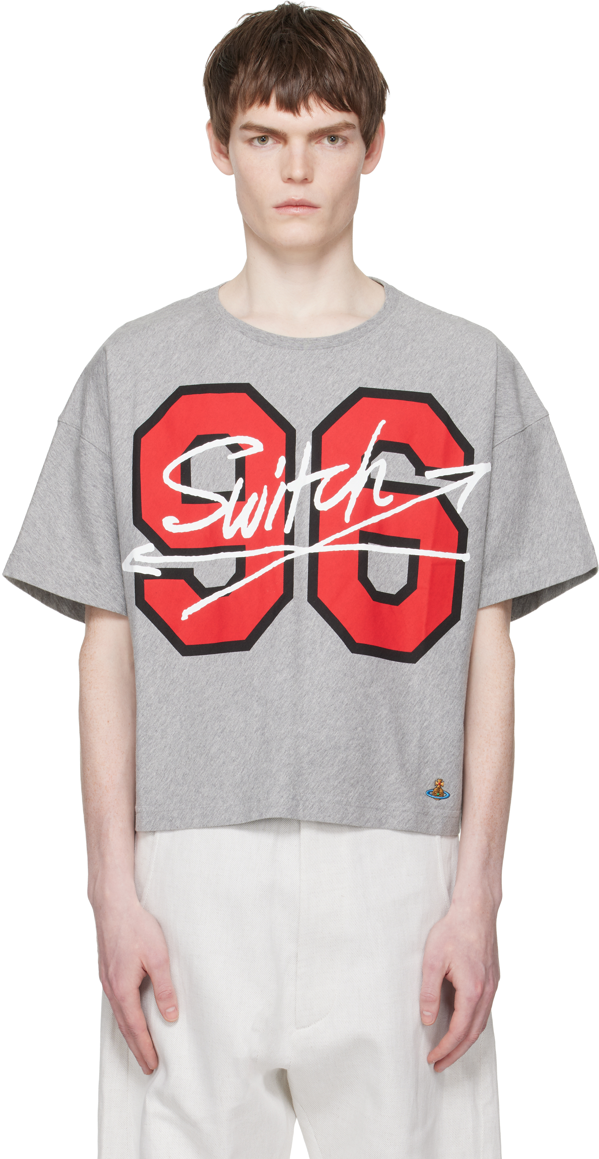 Vivienne Westwood: Gray '96 Switch' Box T-shirt | SSENSE