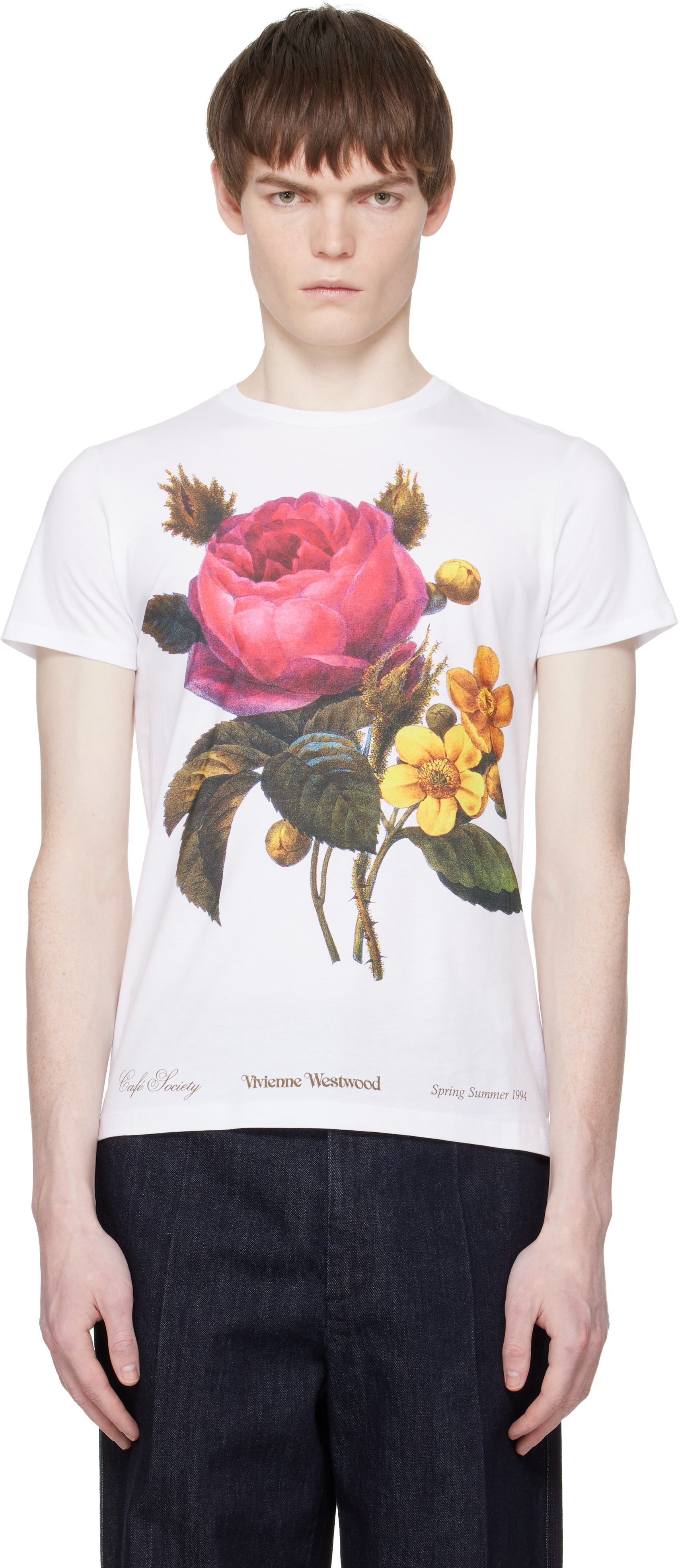 White Flower Peru T-shirt by Vivienne Westwood on Sale White Flower Peru T-shirt by Vivienne Westwood on Sale
