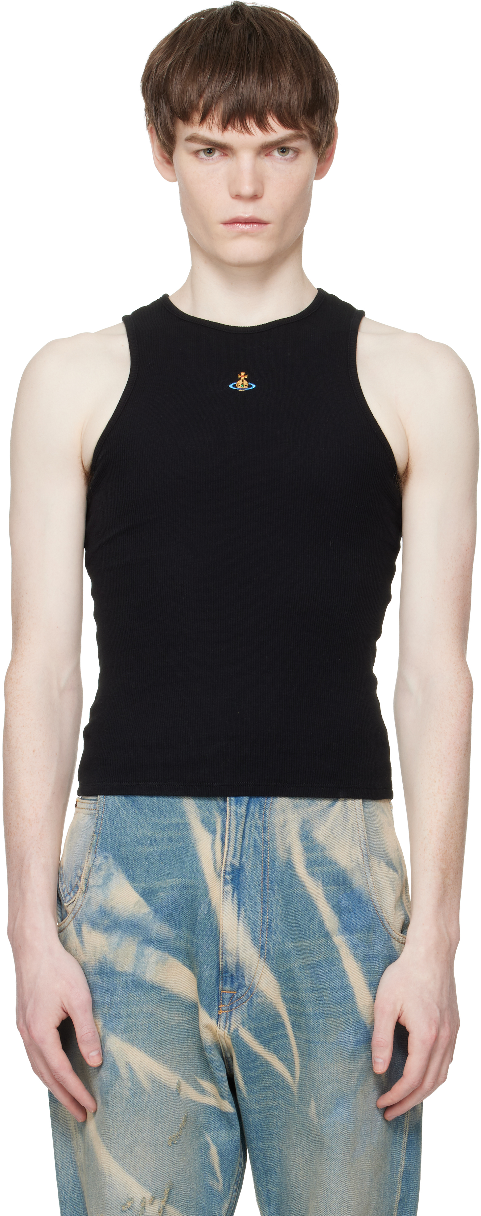 Vivienne Westwood: ブラック 90s タンクトップ | SSENSE 日本