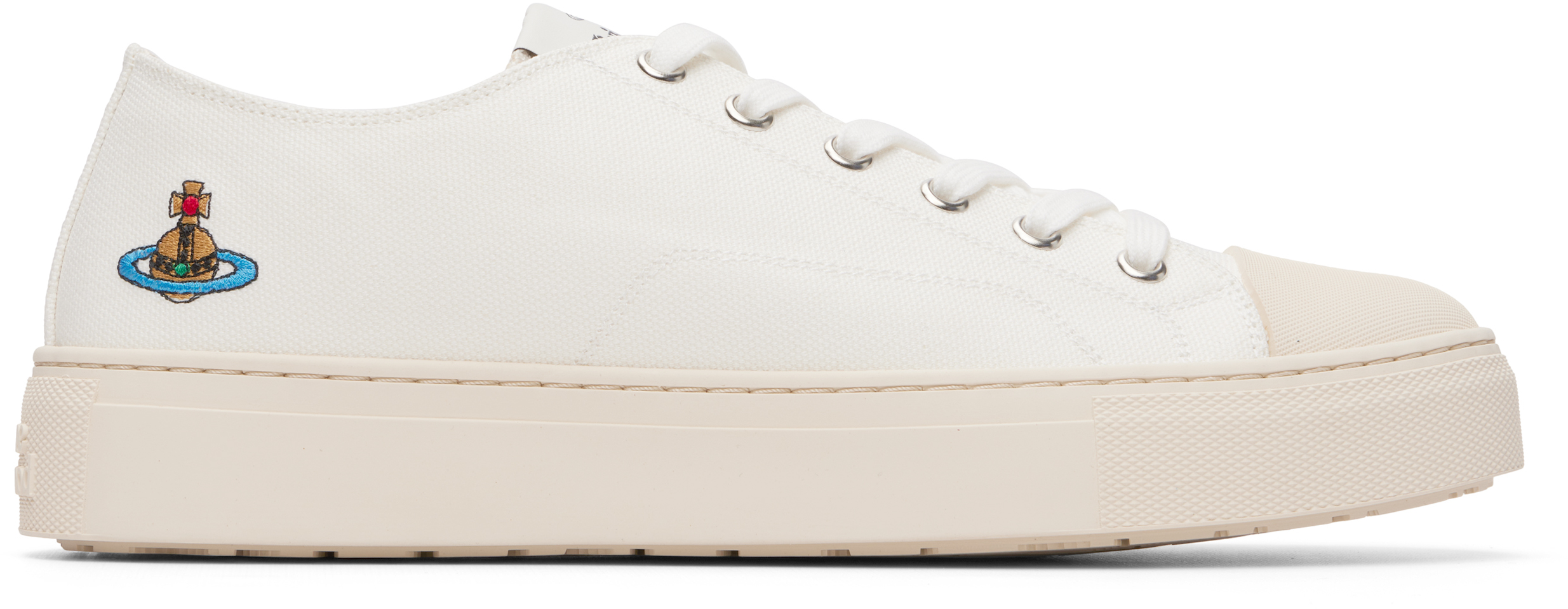 Vivienne Westwoodのホワイト Plimsoll ローカットスニーカーがセール中