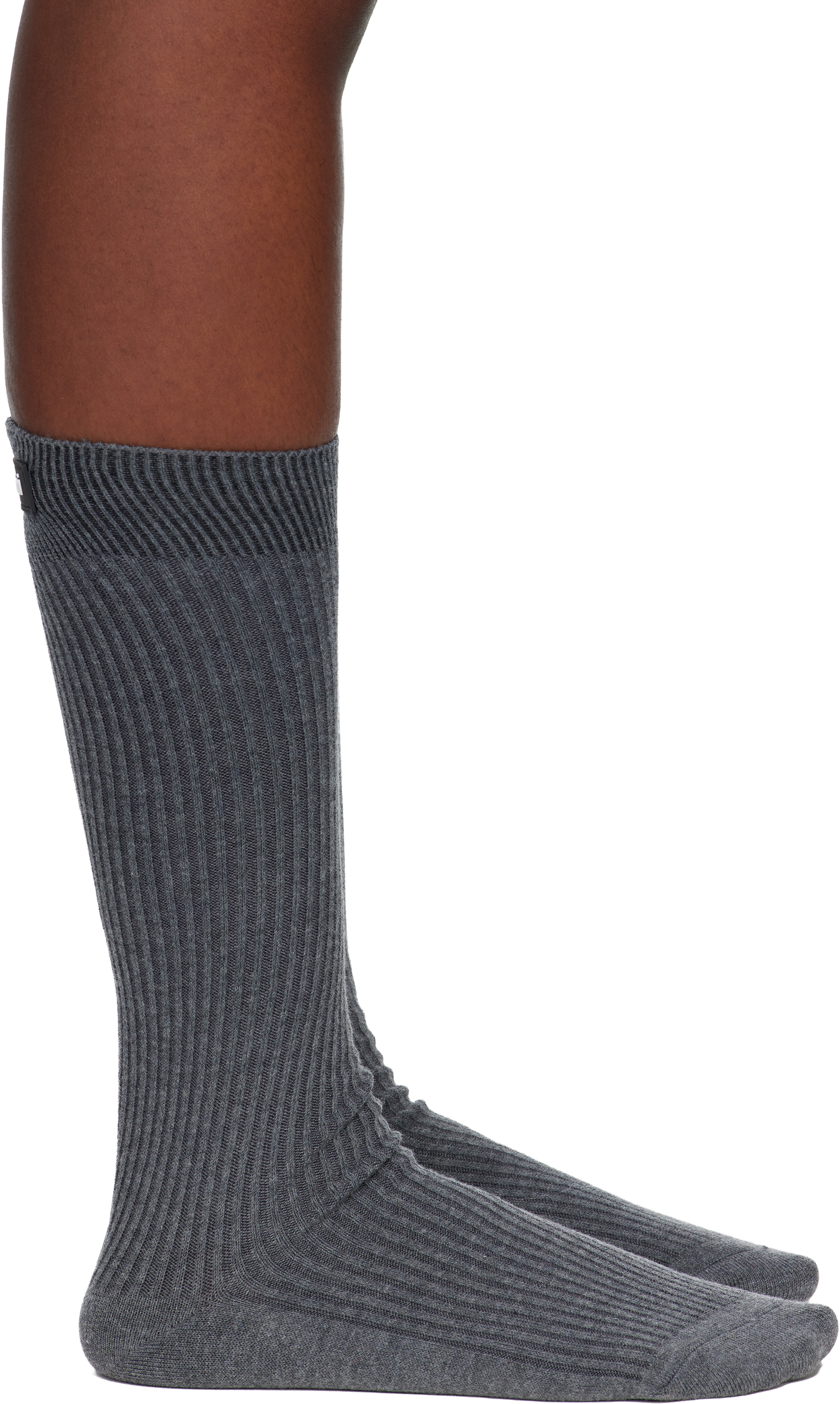 Coperni Gray Knit Socks
