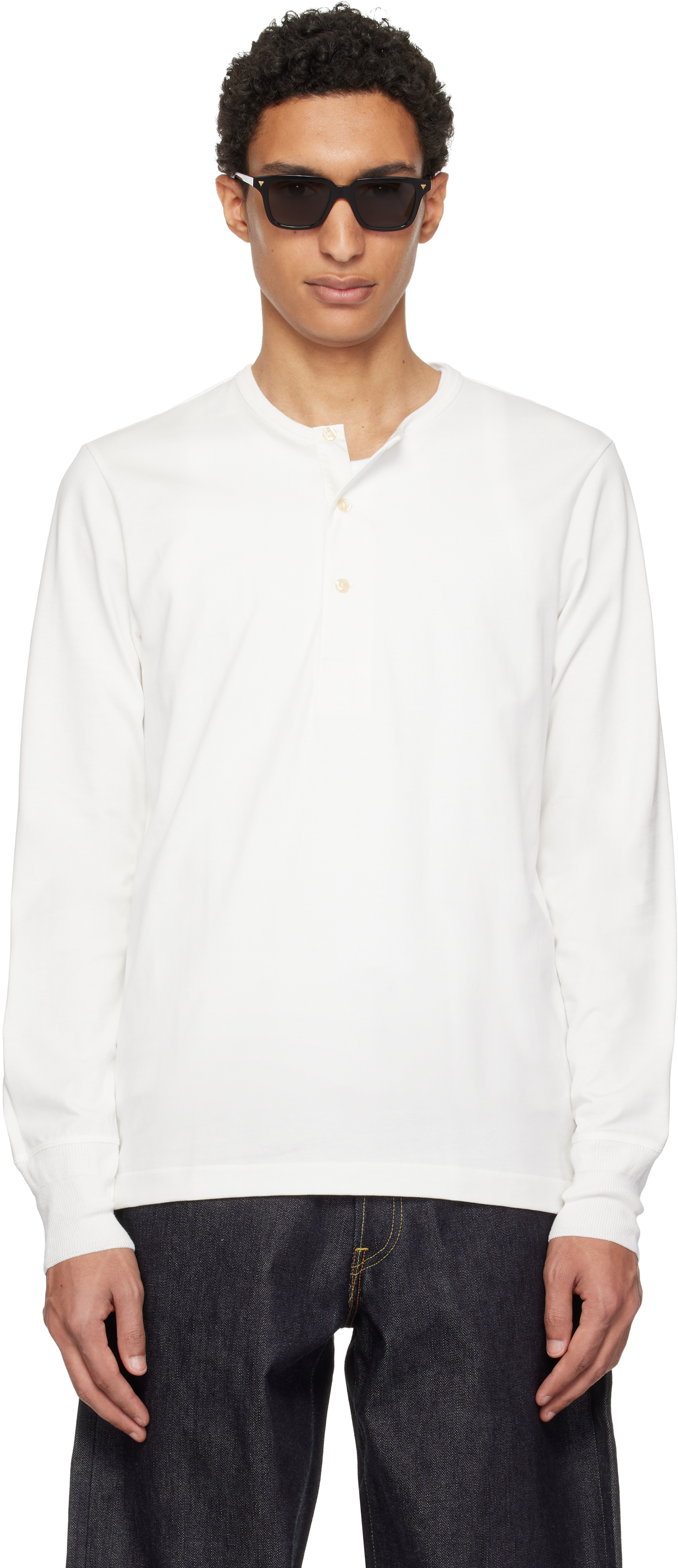 Merz b. Schwanen: ホワイト 2M06 Mid-Century Machine Refined Fit