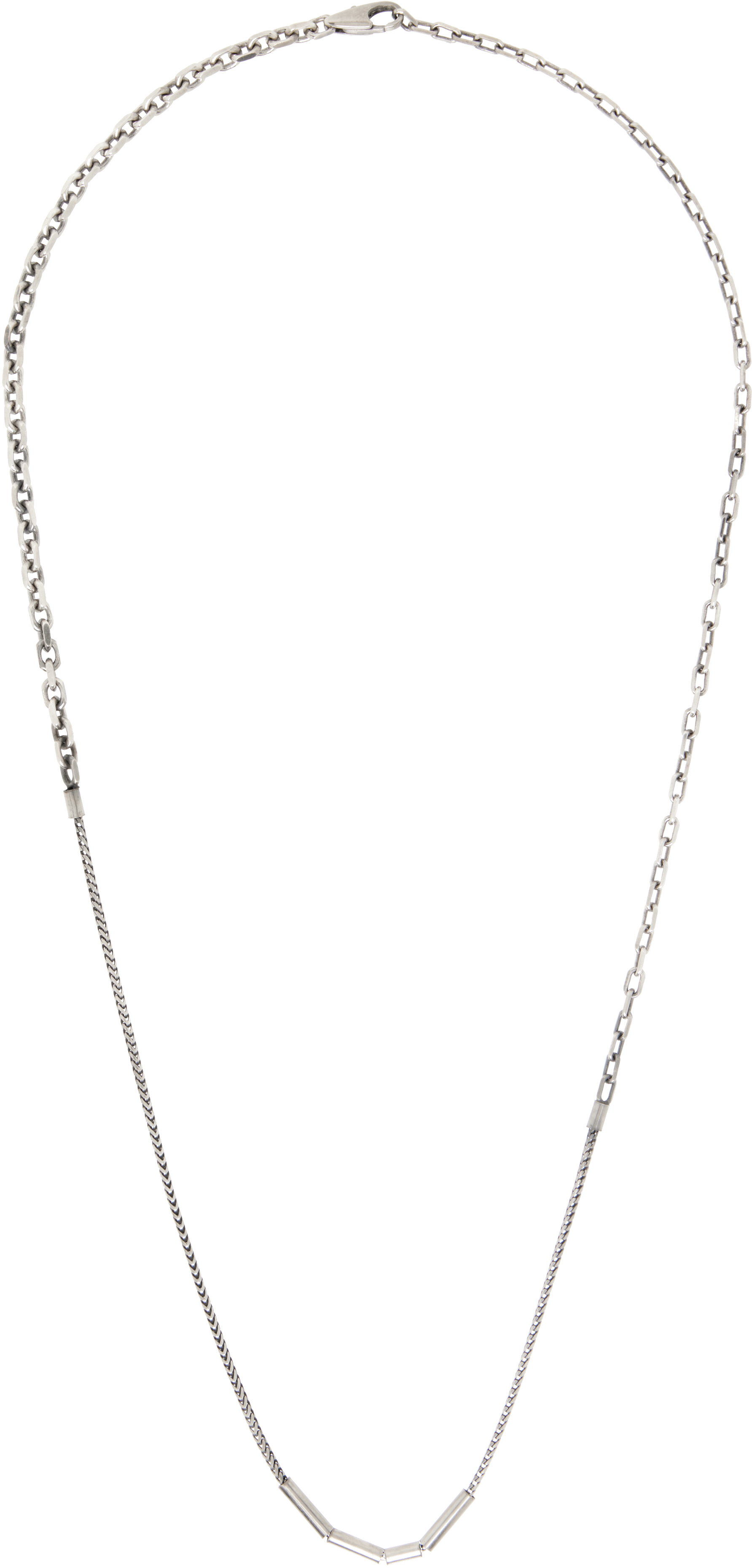 title of work Mixed Chain Tube Necklace