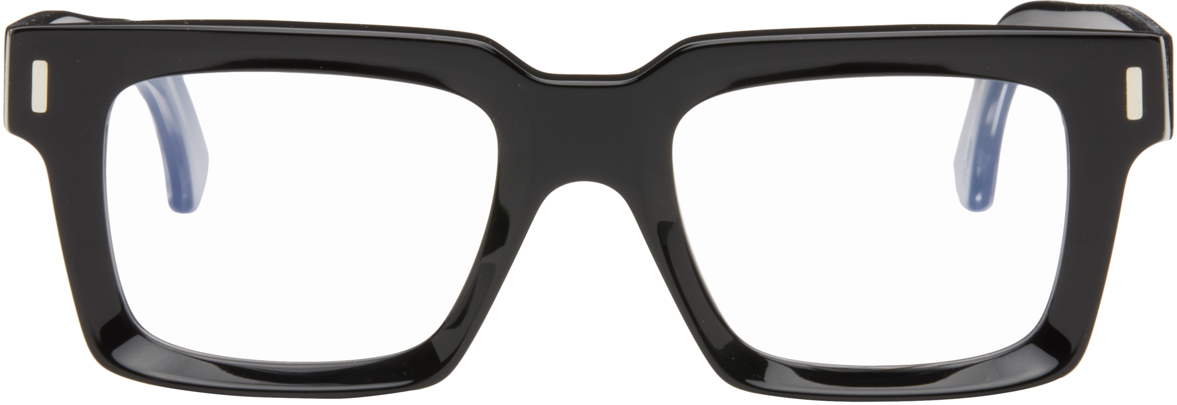 Cutler and Gross: Black 1386 Square Glasses | SSENSE
