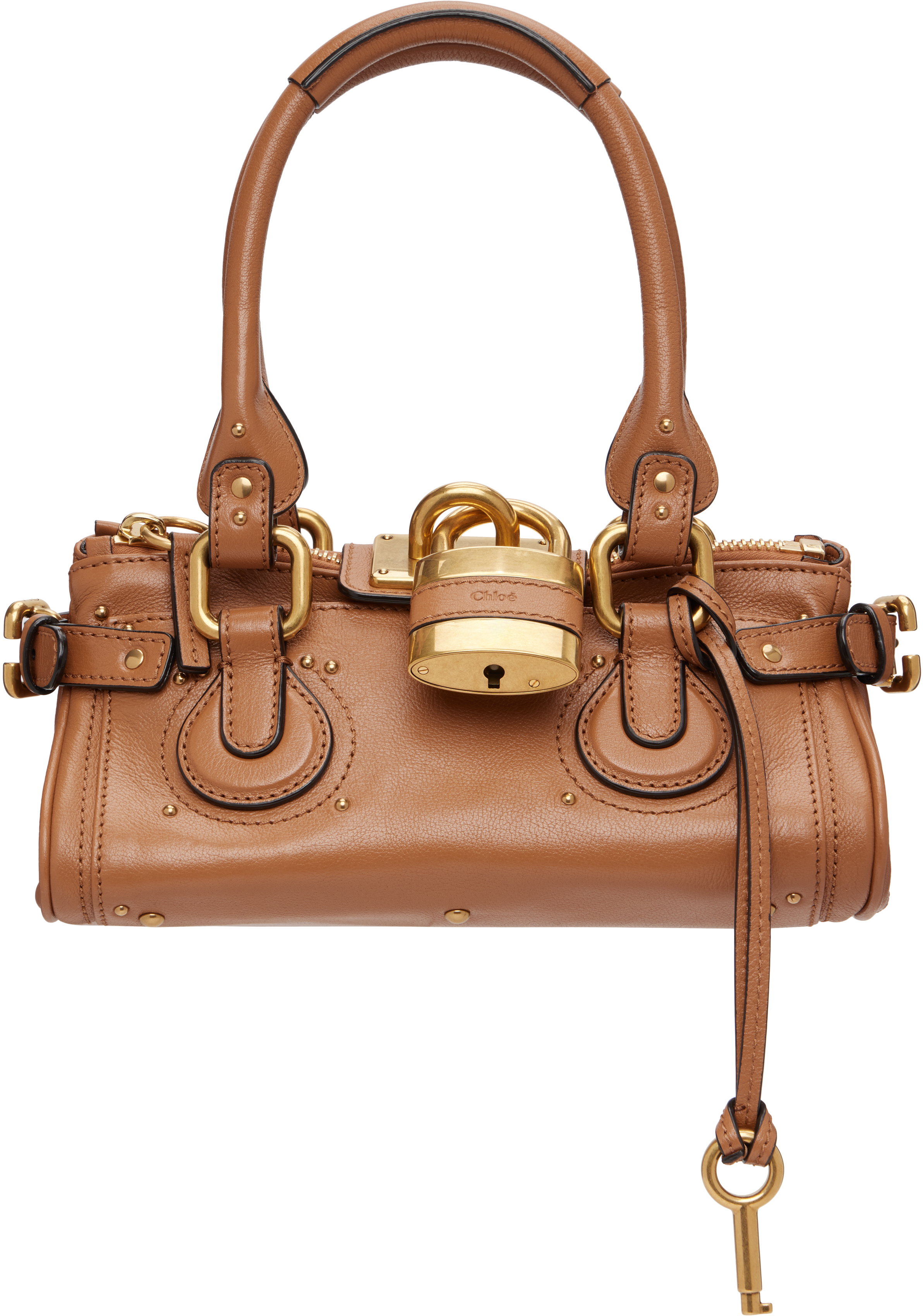 Chloé Paddington Hand Bag Brown Leather Chloé: Brown Small Paddington Bag | SSENSE Canada